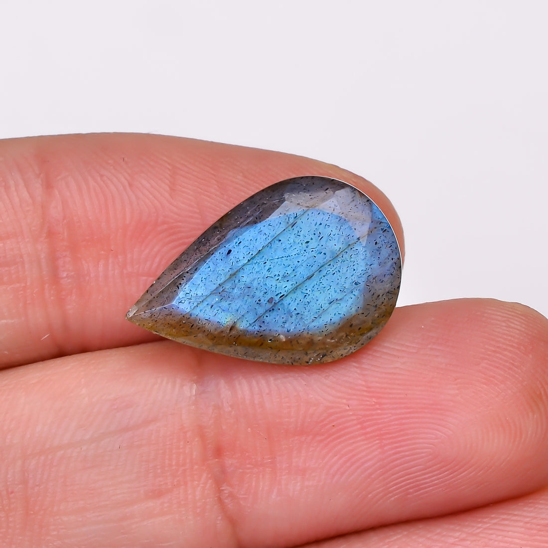 Natural Labradorite Pear Shape Cut Stone Loose Gemstone For Making Jewelry 7.5 Ct. 18X12X6 MM Y-10599