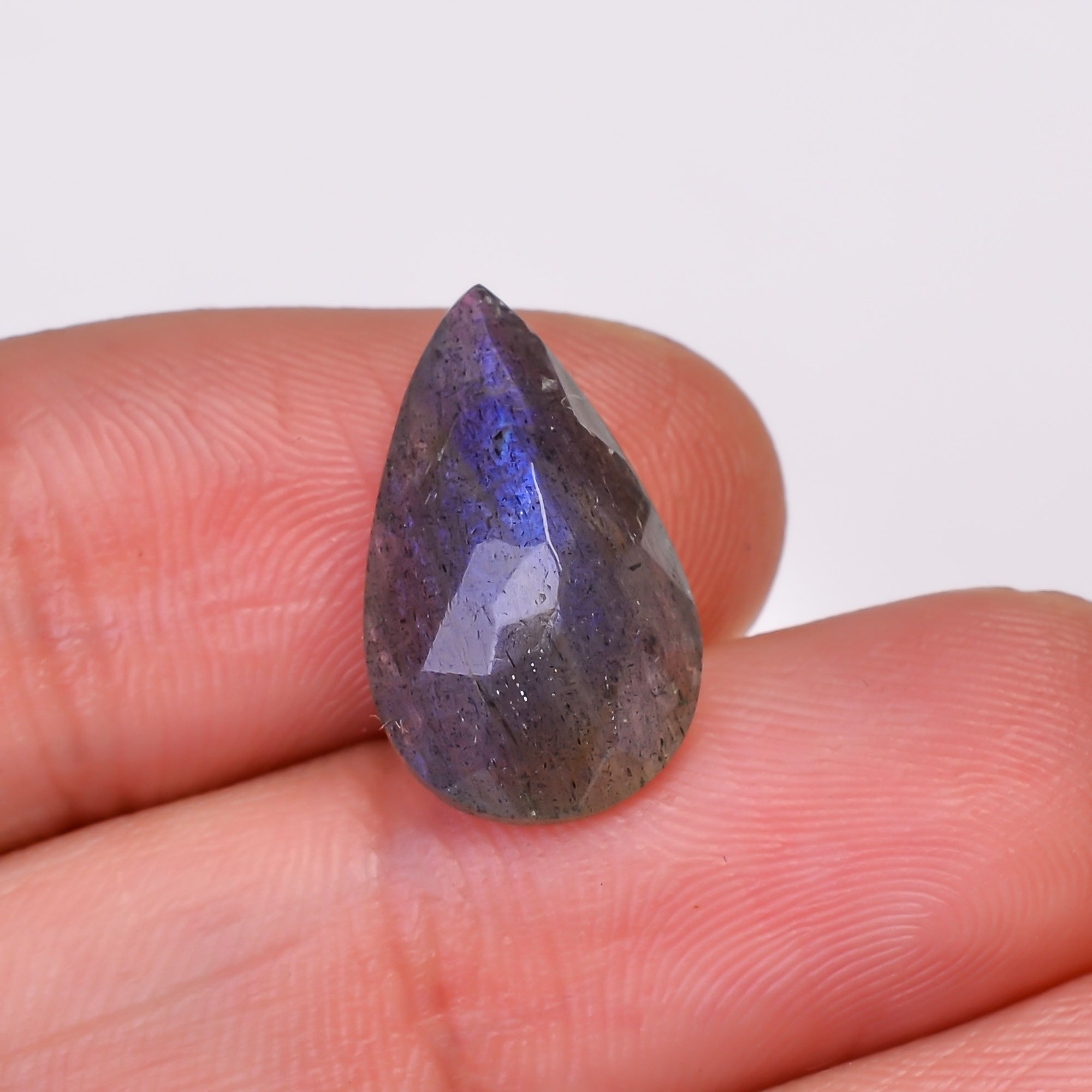 Natural Labradorite Pear Shape Cut Stone Loose Gemstone For Making Jewelry 5.5 Ct. 16X10X6 MM Y-10600