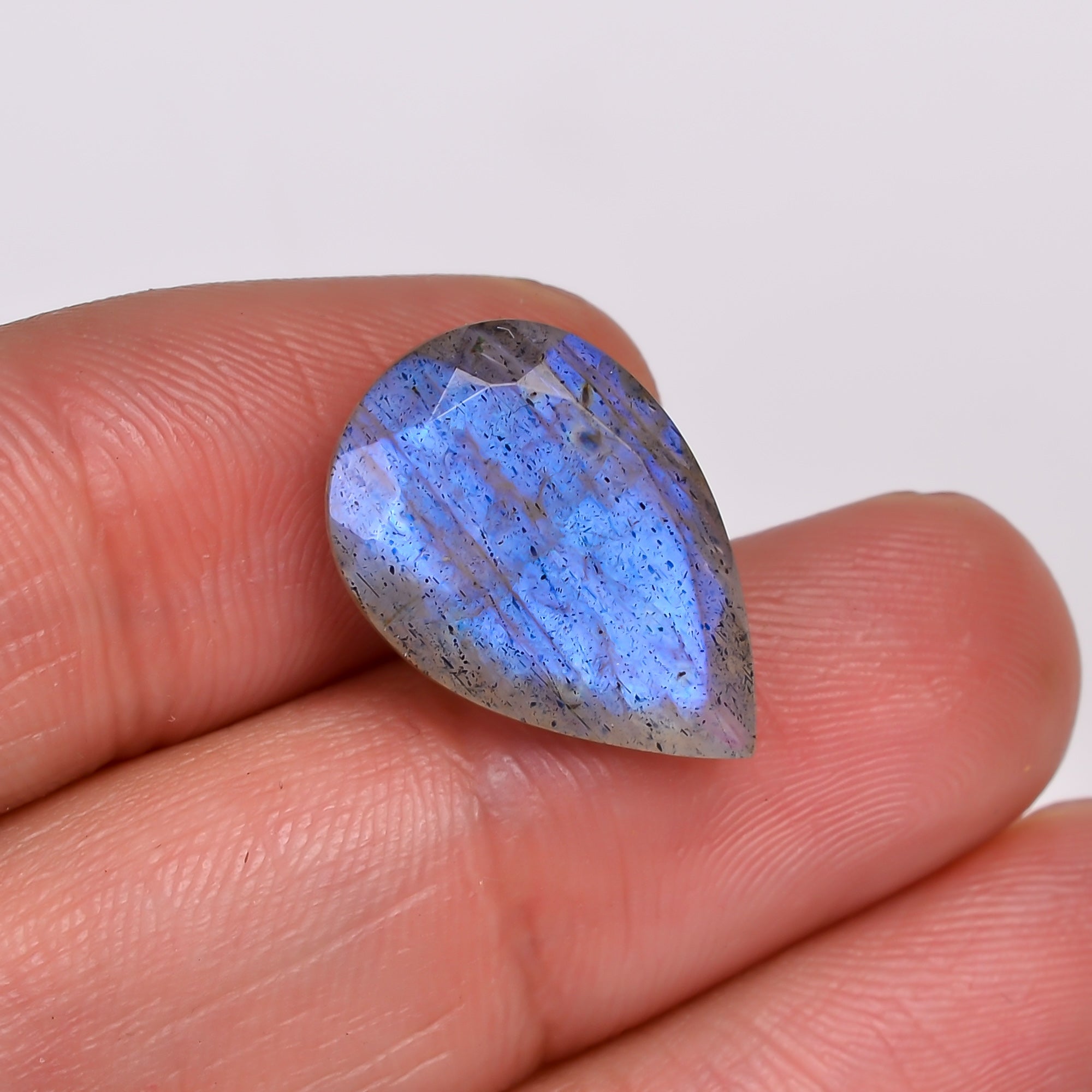 Natural Labradorite Pear Shape Cut Stone Loose Gemstone For Making Jewelry 8 Ct. 18X12X6 MM Y-10602