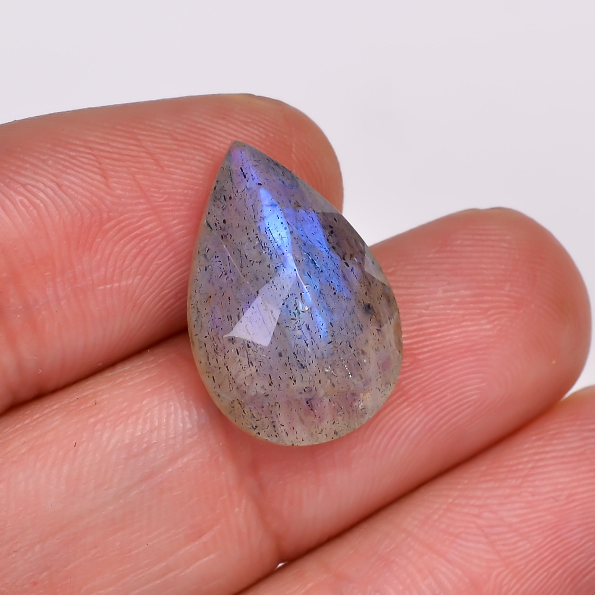 Natural Labradorite Pear Shape Cut Stone Loose Gemstone For Making Jewelry 8 Ct. 18X12X6 MM Y-10602