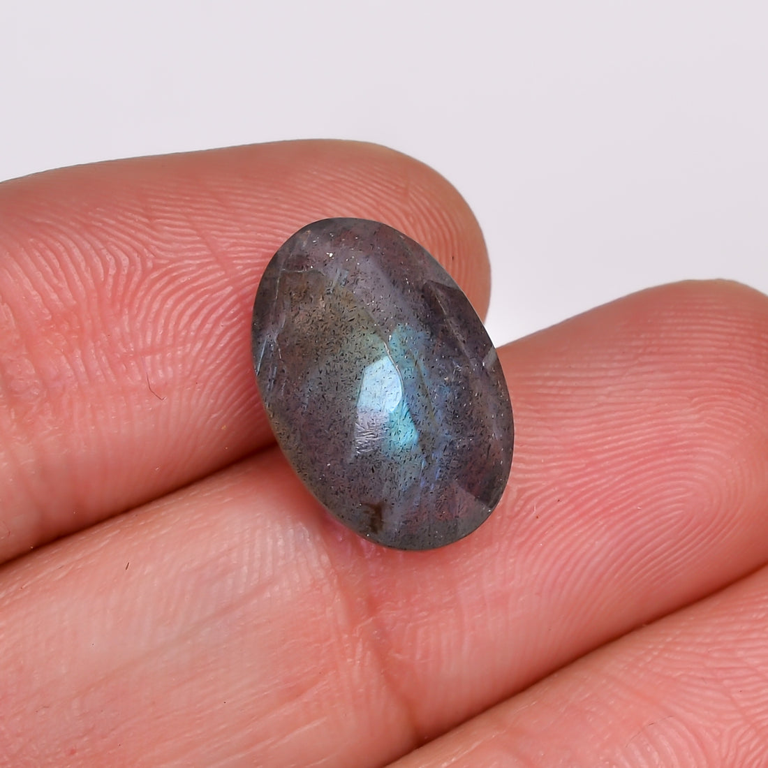 Natural Labradorite Oval Shape Cut Stone Loose Gemstone For Making Jewelry 5.5 Ct. 15X10X5 MM Y-10603