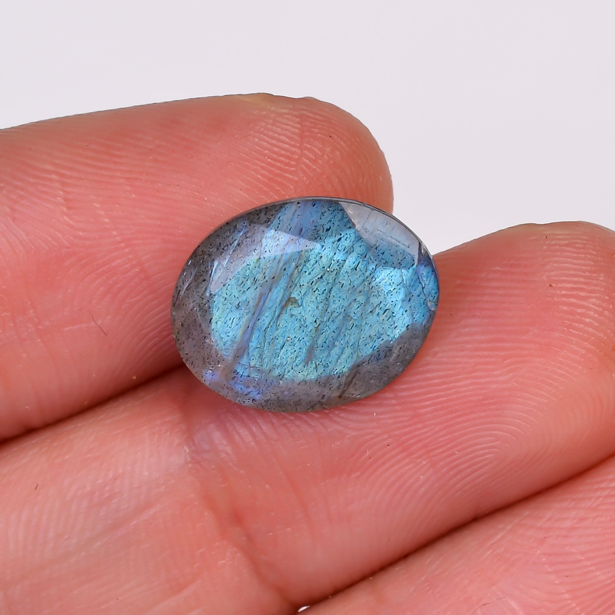 Natural Labradorite Oval Shape Cut Stone Loose Gemstone For Making Jewelry 5.5 Ct.14X11X6 MM Y-10604