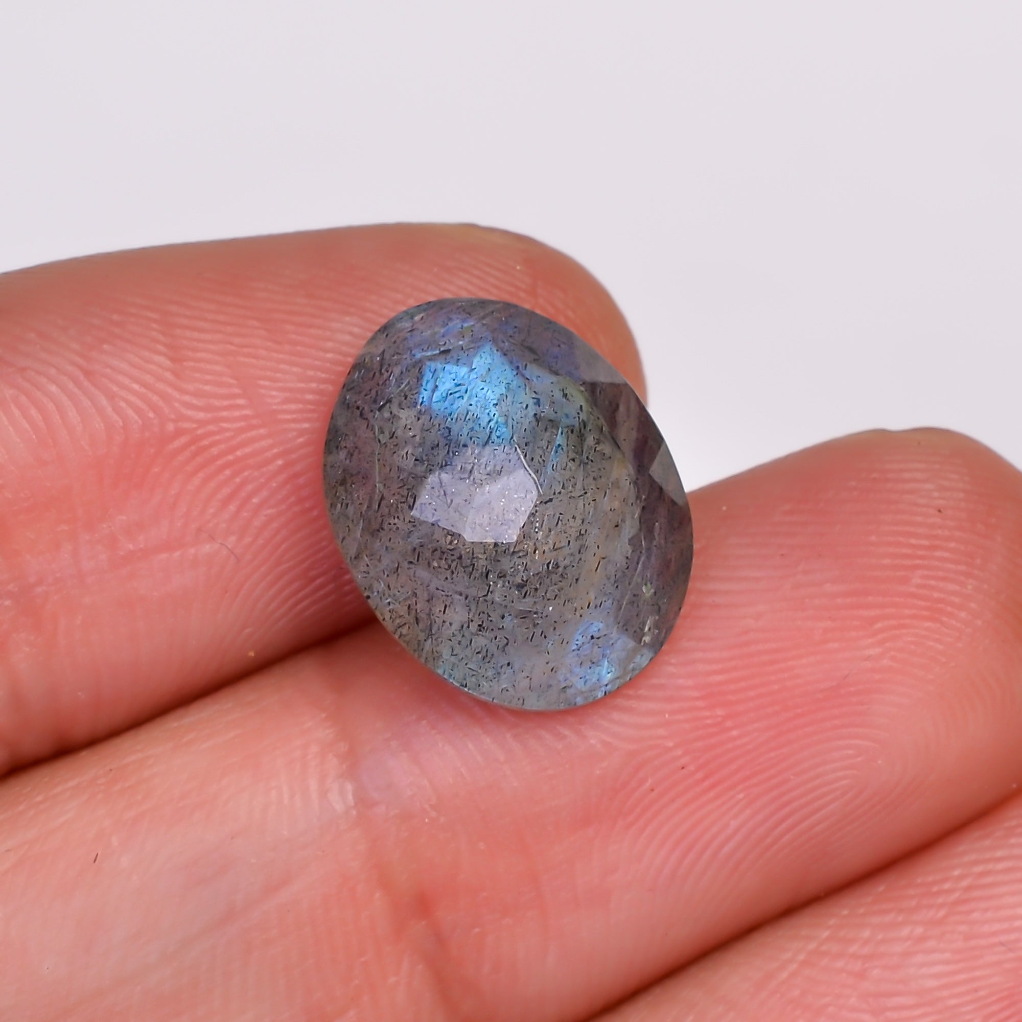 Natural Labradorite Oval Shape Cut Stone Loose Gemstone For Making Jewelry 5.5 Ct.14X11X6 MM Y-10604