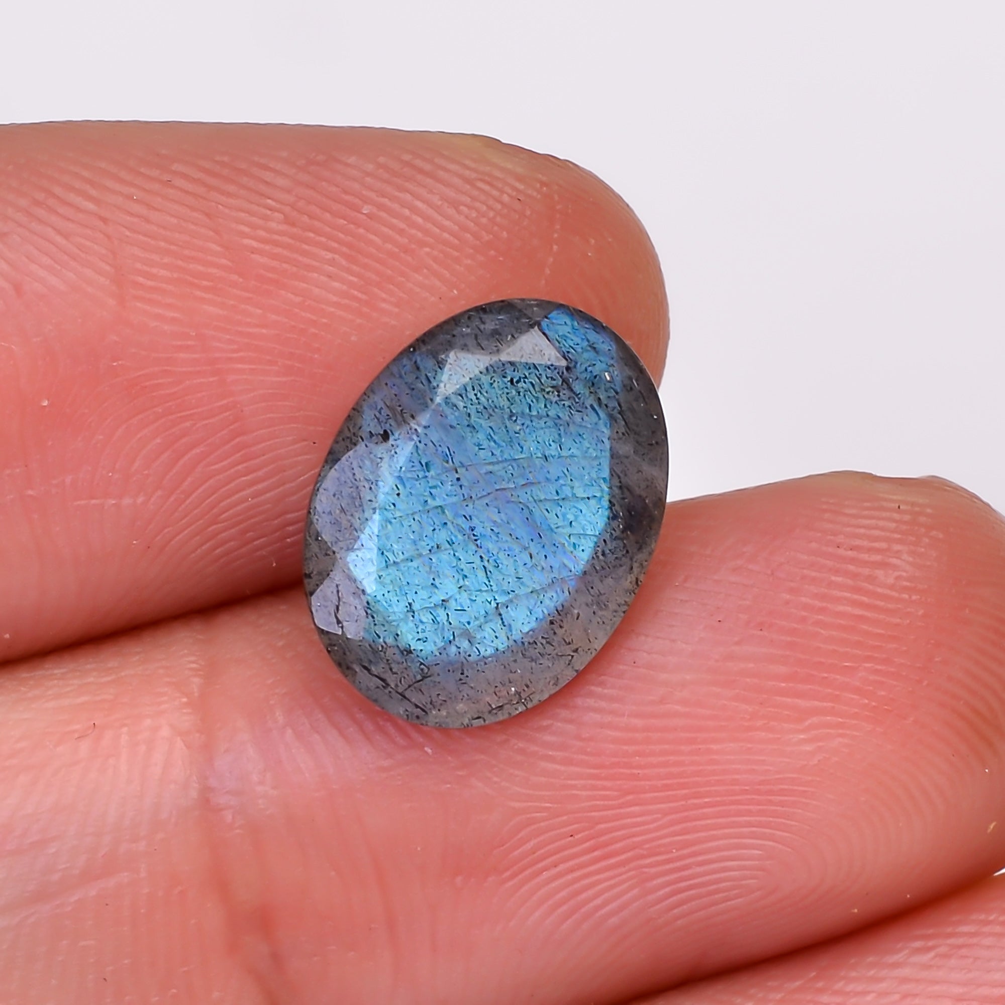 Natural Labradorite Oval Shape Cut Stone Loose Gemstone For Making Jewelry 4.5 Ct. 12X9X5 MM Y-10606