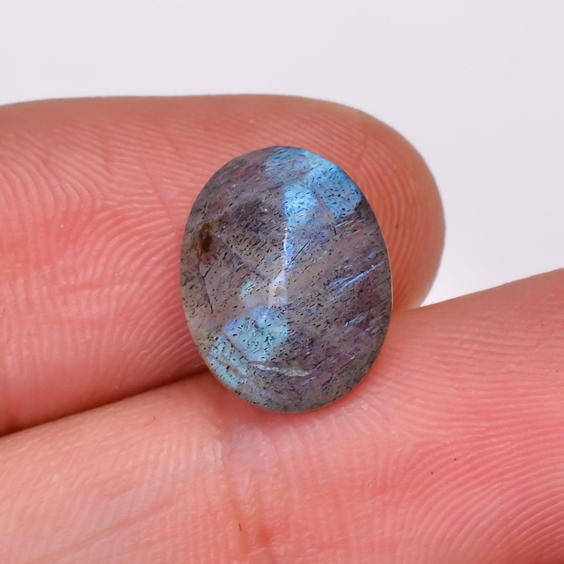 Natural Labradorite Oval Shape Cut Stone Loose Gemstone For Making Jewelry 4.5 Ct. 12X9X5 MM Y-10606