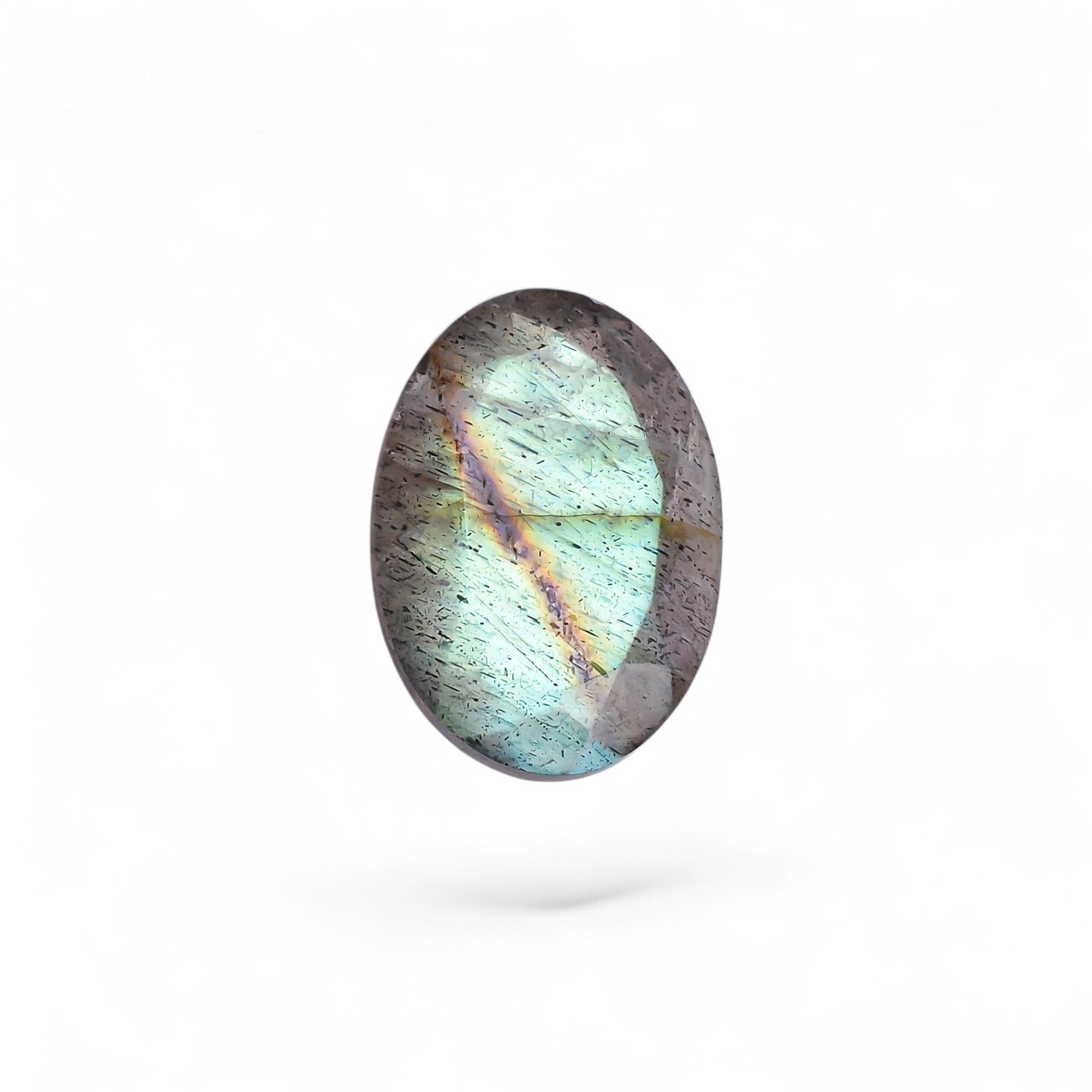 Natural Labradorite Oval Shape Cut Stone Loose Gemstone For Making Jewelry 6 Ct. 15X10X6 MM Y-10607