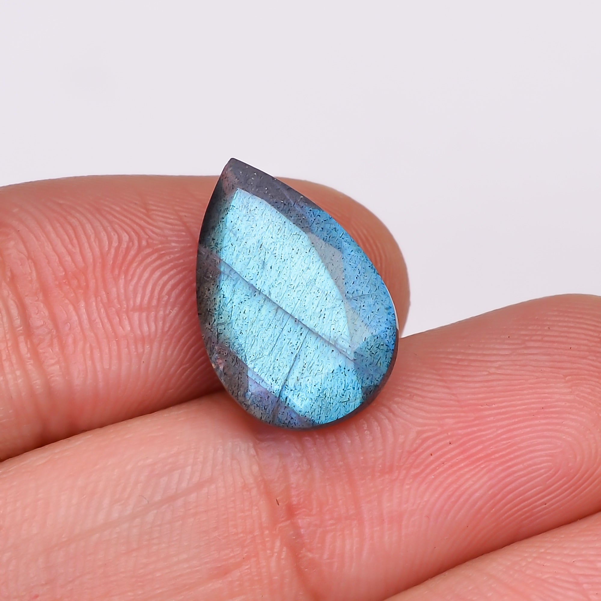 Natural Labradorite Pear Shape Cut Stone Loose Gemstone For Making Jewelry 6 Ct. 16X10X6 MM Y-10609