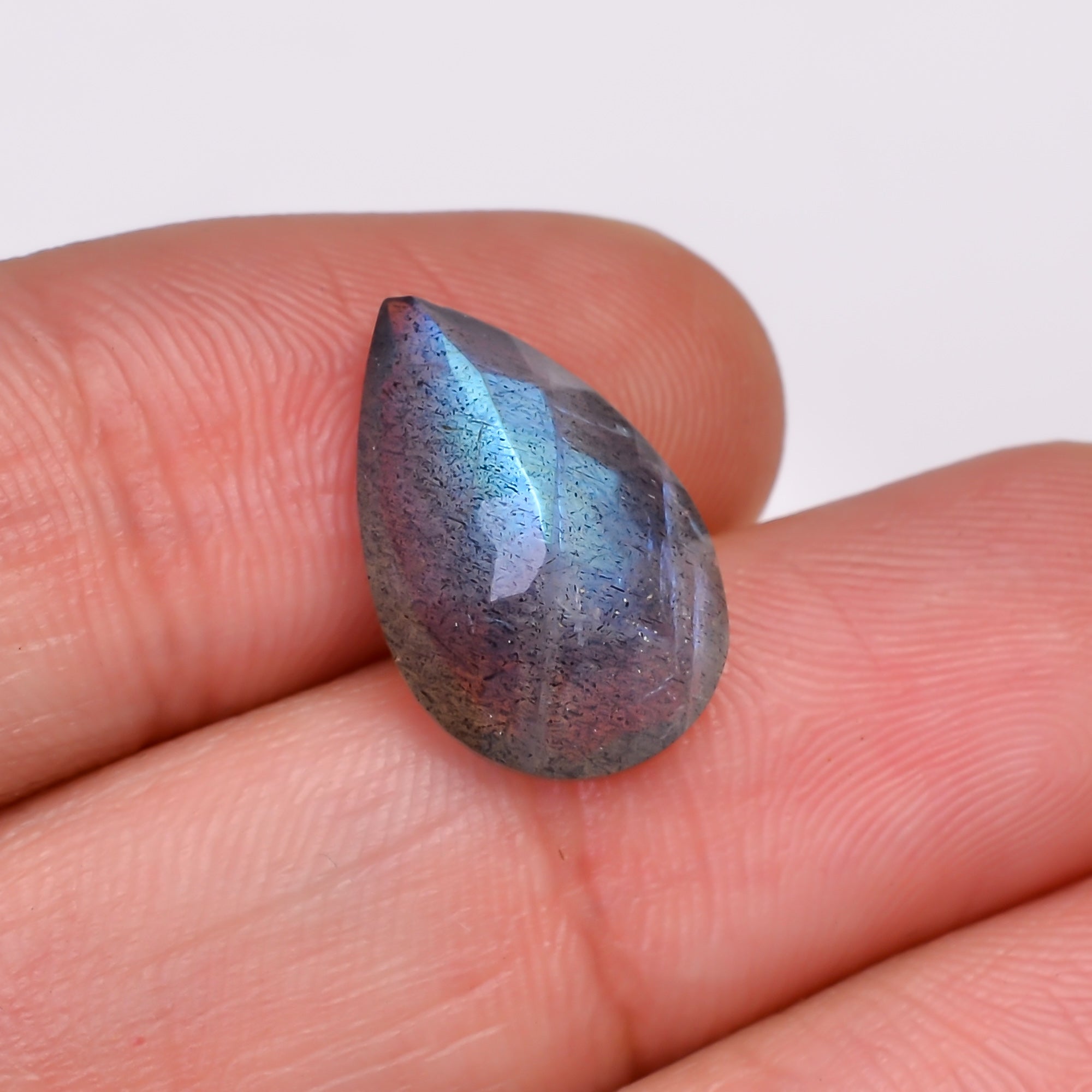 Natural Labradorite Pear Shape Cut Stone Loose Gemstone For Making Jewelry 6 Ct. 16X10X6 MM Y-10609