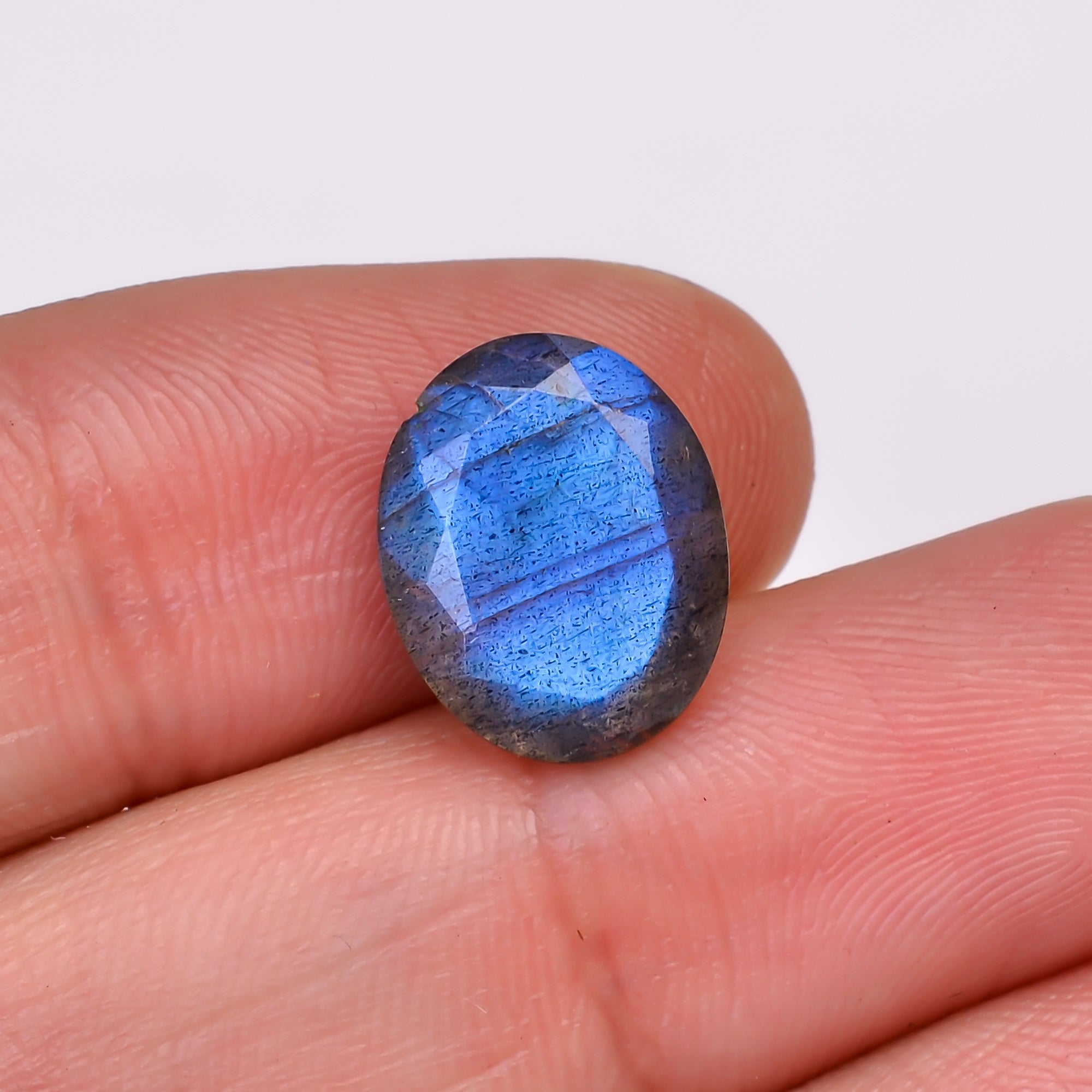 Natural Labradorite Oval Shape Cut Stone Loose Gemstone For Making Jewelry 4.5 Ct. 13X10X5 MM Y-10610