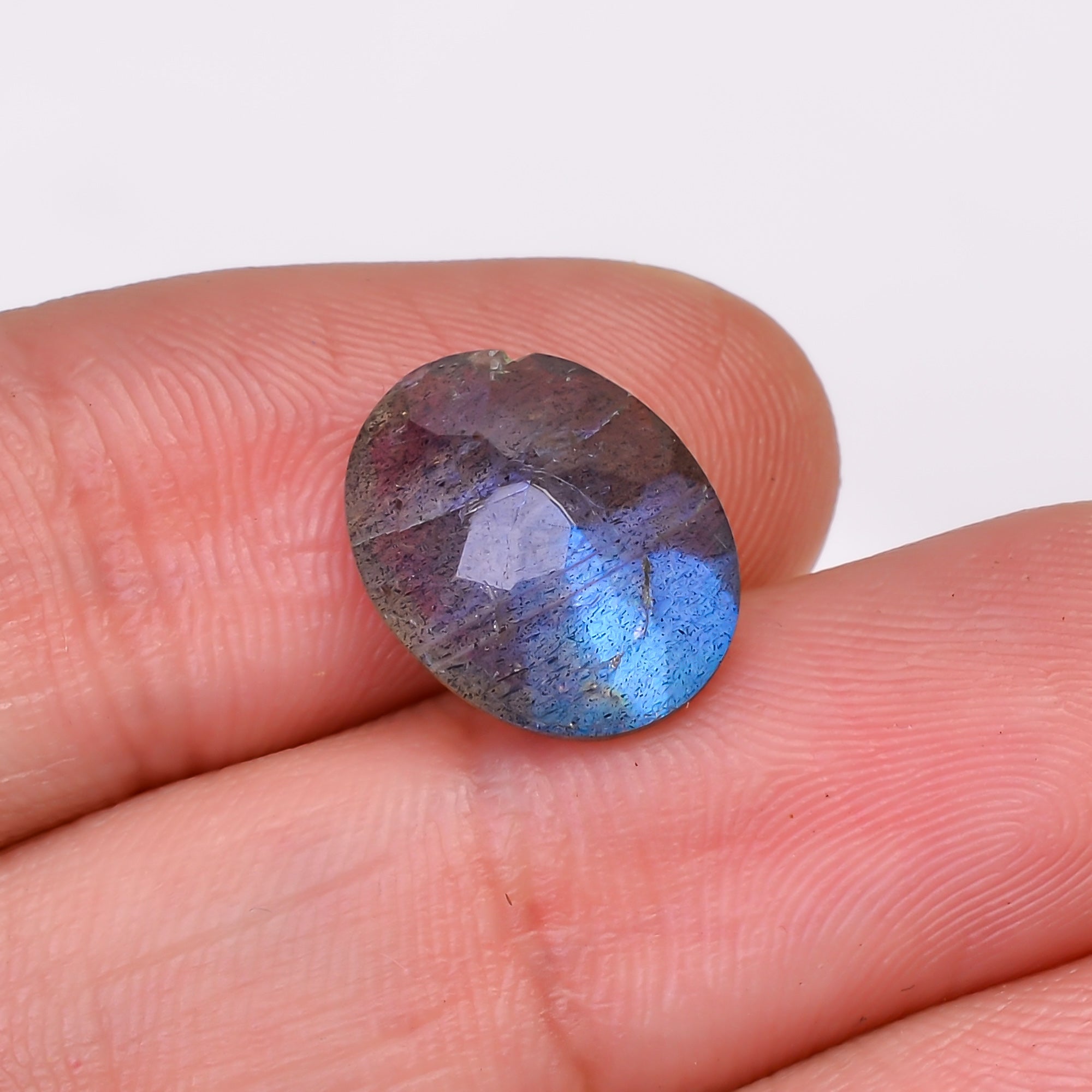 Natural Labradorite Oval Shape Cut Stone Loose Gemstone For Making Jewelry 4.5 Ct. 13X10X5 MM Y-10610