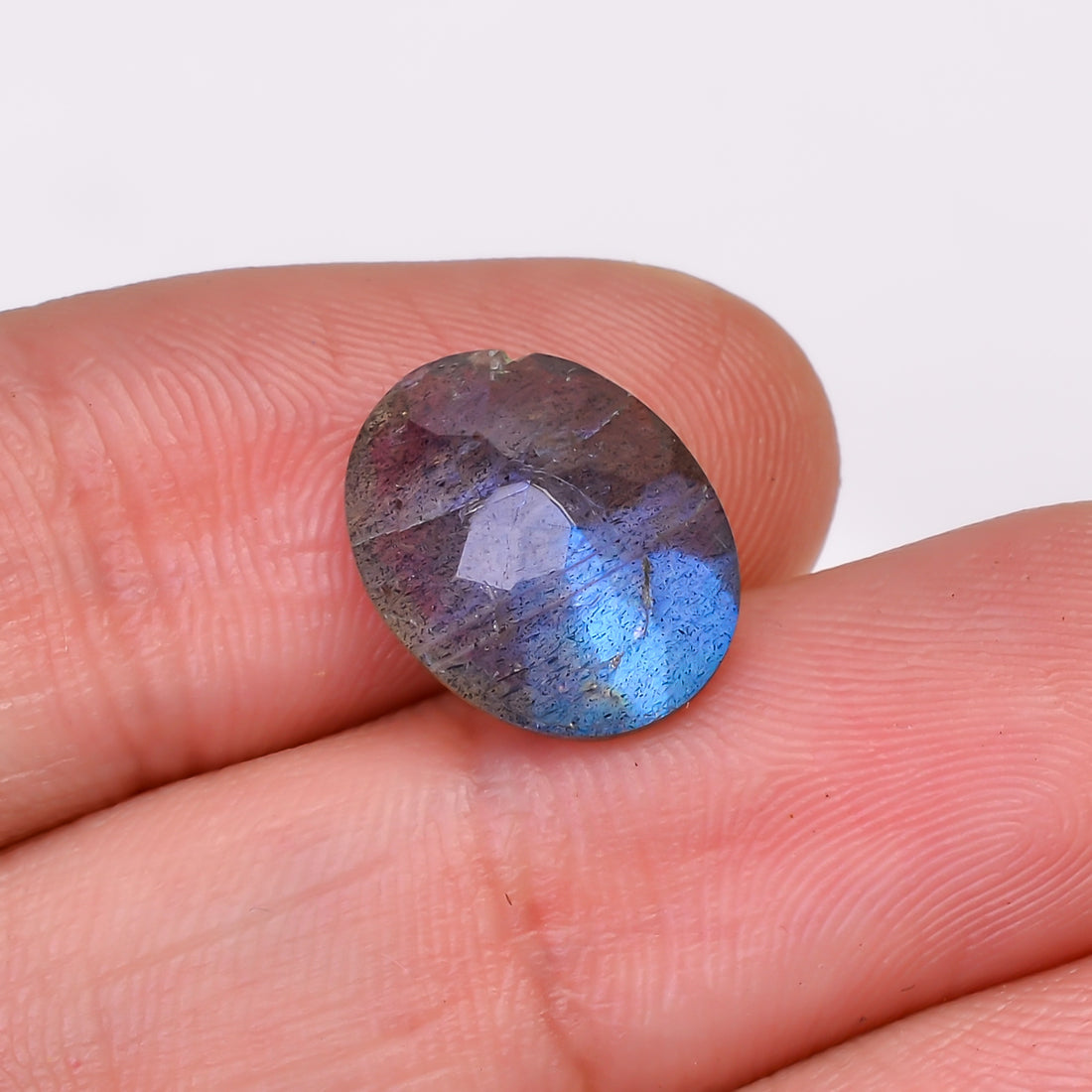 Natural Labradorite Oval Shape Cut Stone Loose Gemstone For Making Jewelry 4.5 Ct. 13X10X5 MM Y-10610