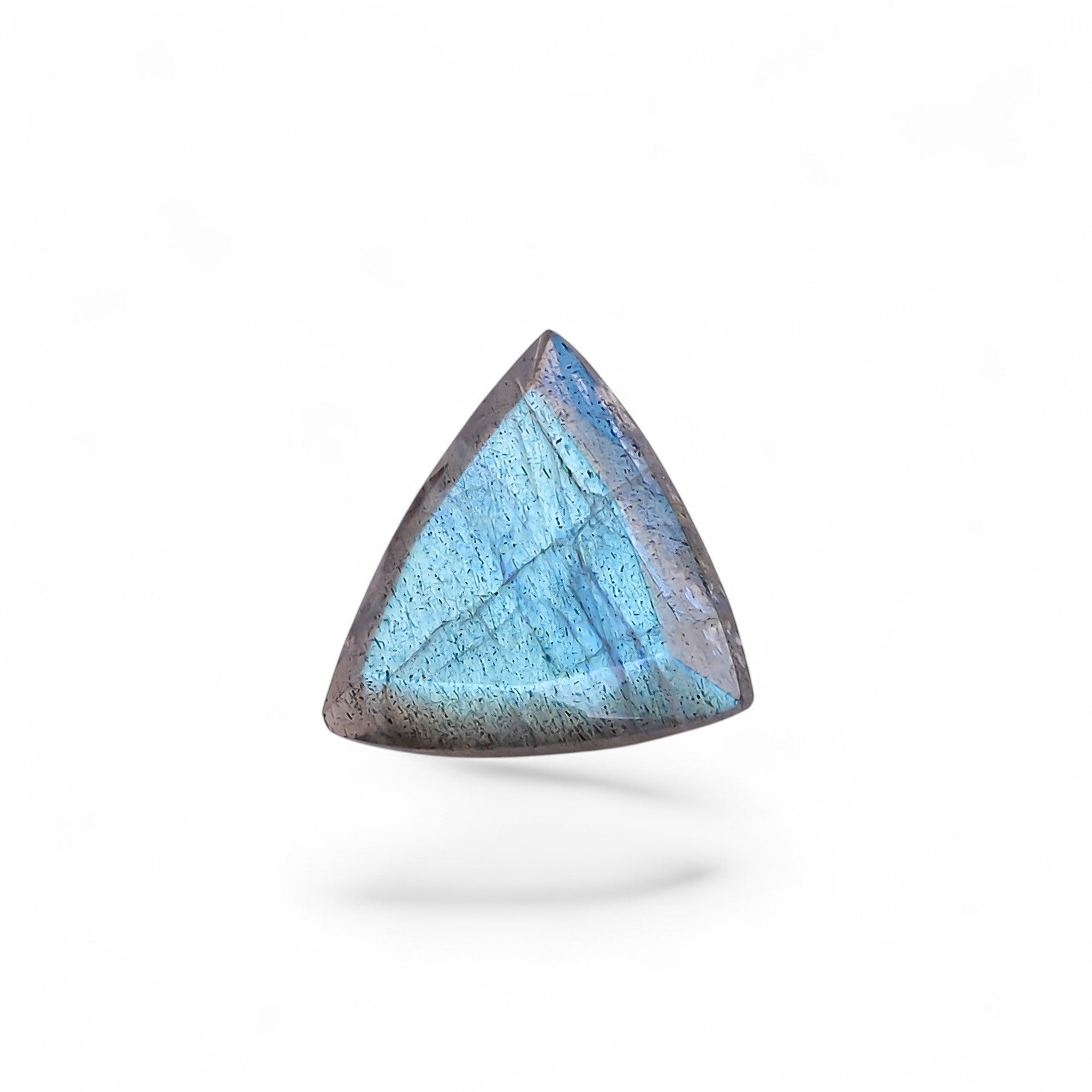 Natural Labradorite Triangle Shape Cut Stone Loose Gemstone For Making Jewelry 6 Ct. 14X14X5 MM Y-10612