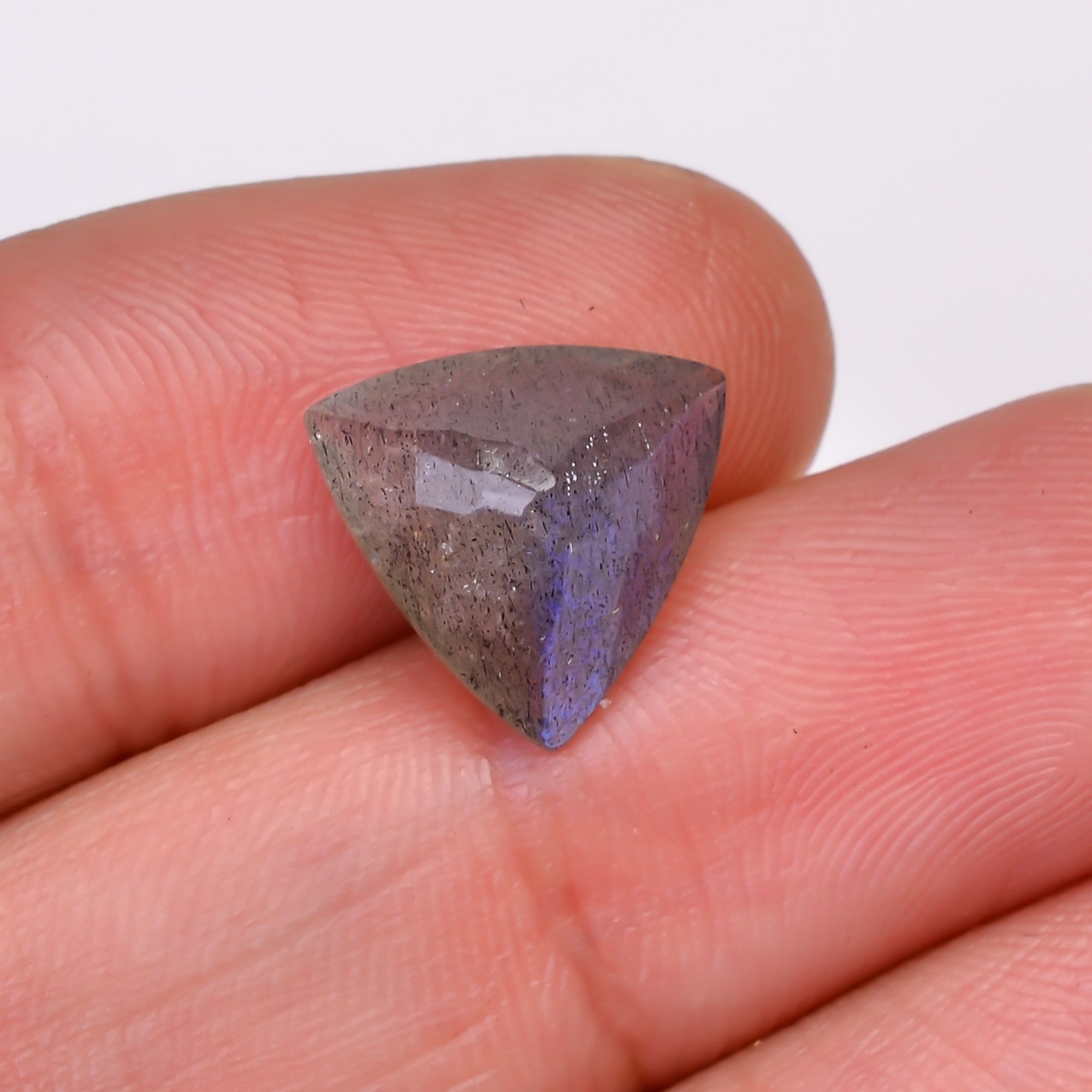 Natural Labradorite Triangle Shape Cut Stone Loose Gemstone For Making Jewelry 4 Ct. 11X11X5 MM Y-10613