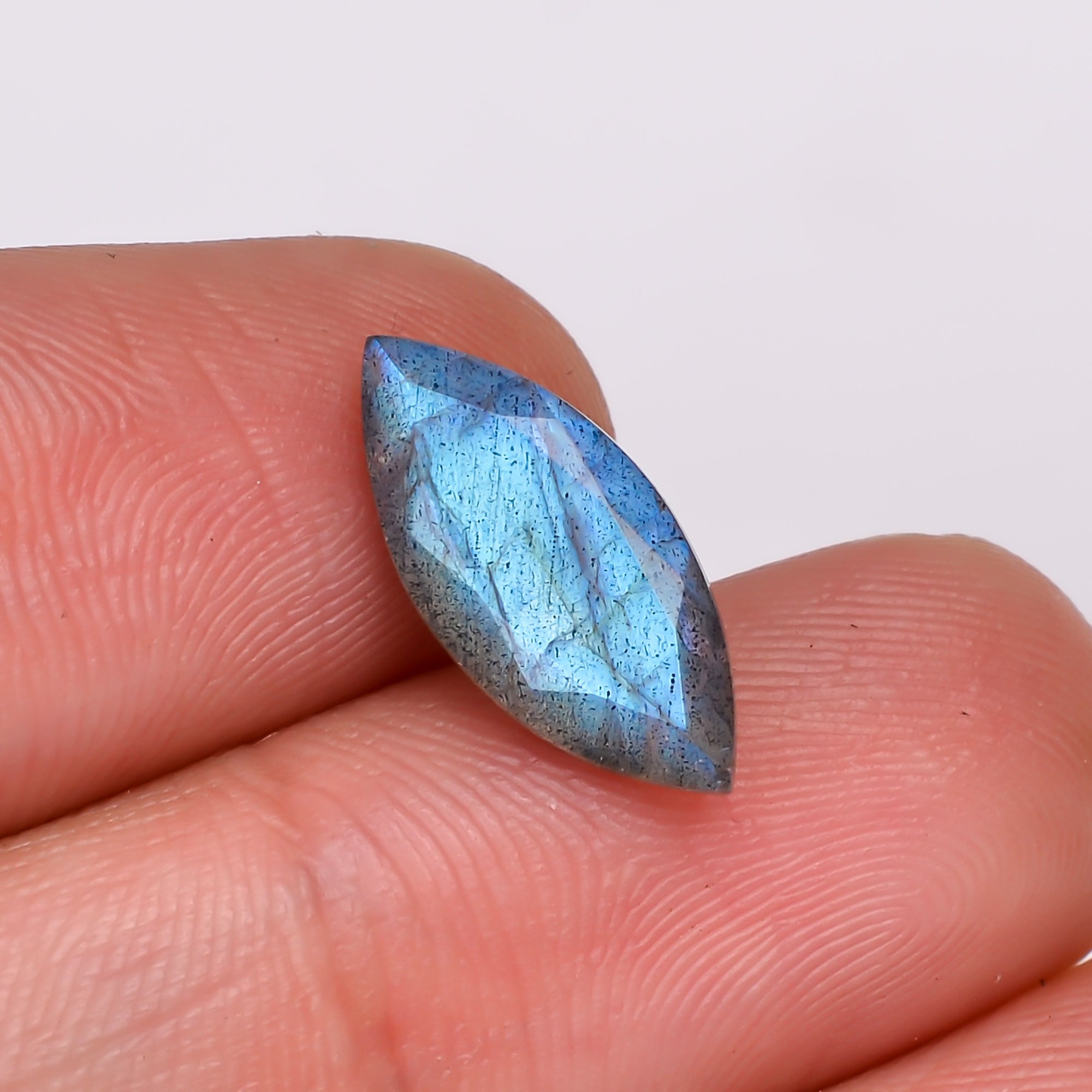 Natural Labradorite Marquise Shape Cut Stone Loose Gemstone For Making Jewelry 3.5 Ct. 15X7X5 MM Y-10615