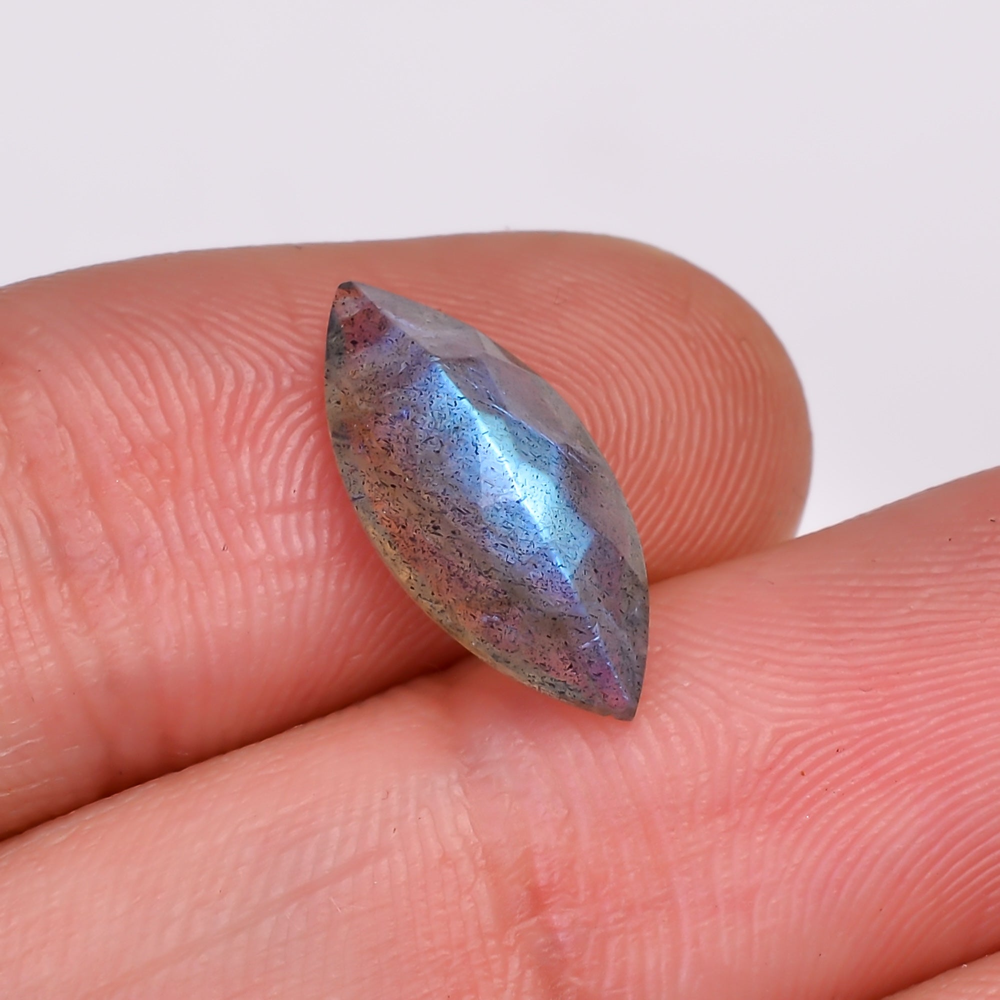 Natural Labradorite Marquise Shape Cut Stone Loose Gemstone For Making Jewelry 3.5 Ct. 15X7X5 MM Y-10615