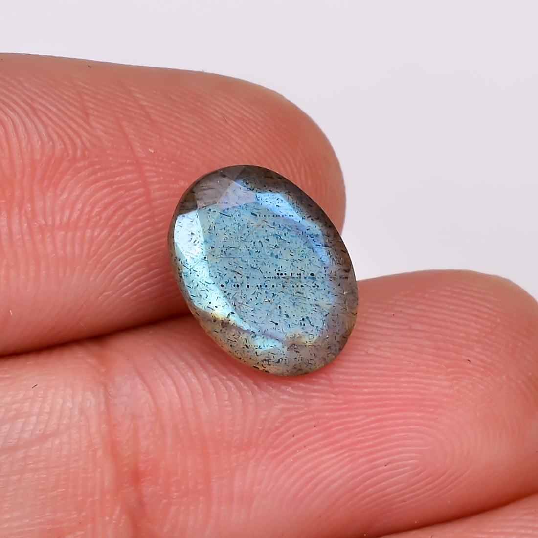 Natural Labradorite Oval Shape Cut Stone Loose Gemstone For Making Jewelry 3.5 Ct. 11X8X5 MM Y-10617