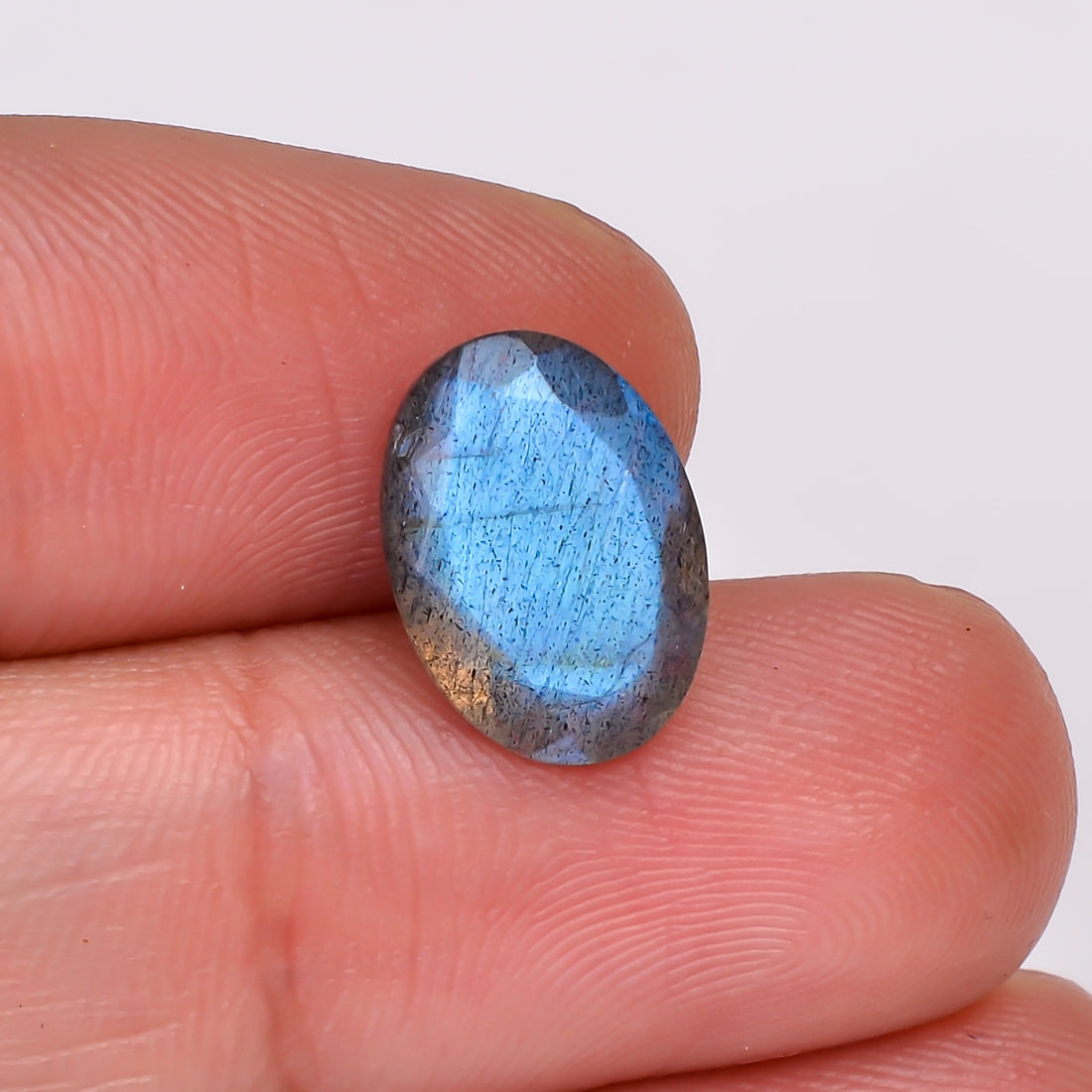 Natural Labradorite Oval Shape Cut Stone Loose Gemstone For Making Jewelry 2.5 Ct. 12X8X4 MM Y-10619