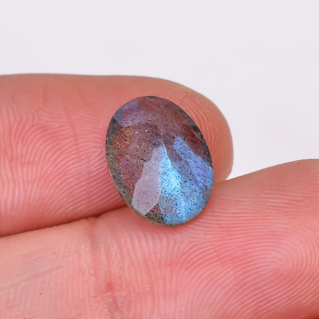 Natural Labradorite Oval Shape Cut Stone Loose Gemstone For Making Jewelry 2.5 Ct. 12X8X4 MM Y-10619