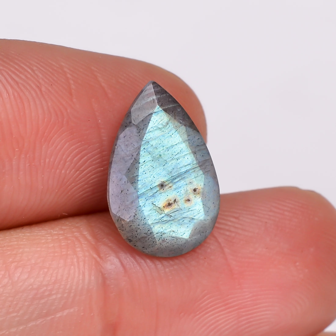 Natural Labradorite Pear Shape Cut Stone Loose Gemstone For Making Jewelry 4 Ct. 14X9X4 MM Y-10621