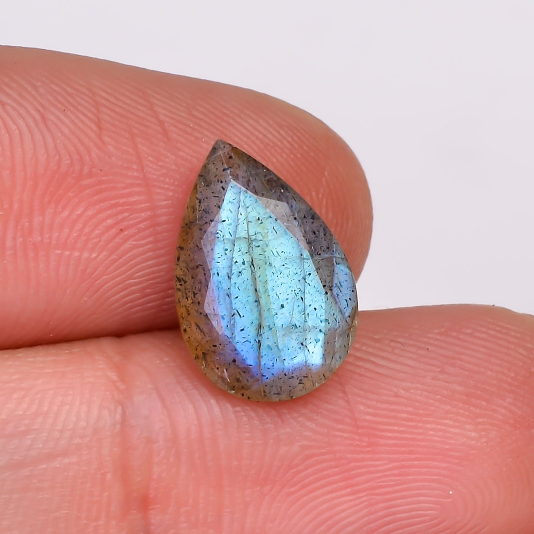 Natural Labradorite Pear Shape Cut Stone Loose Gemstone For Making Jewelry 3.5 Ct. 13X8X5 MM Y-10622