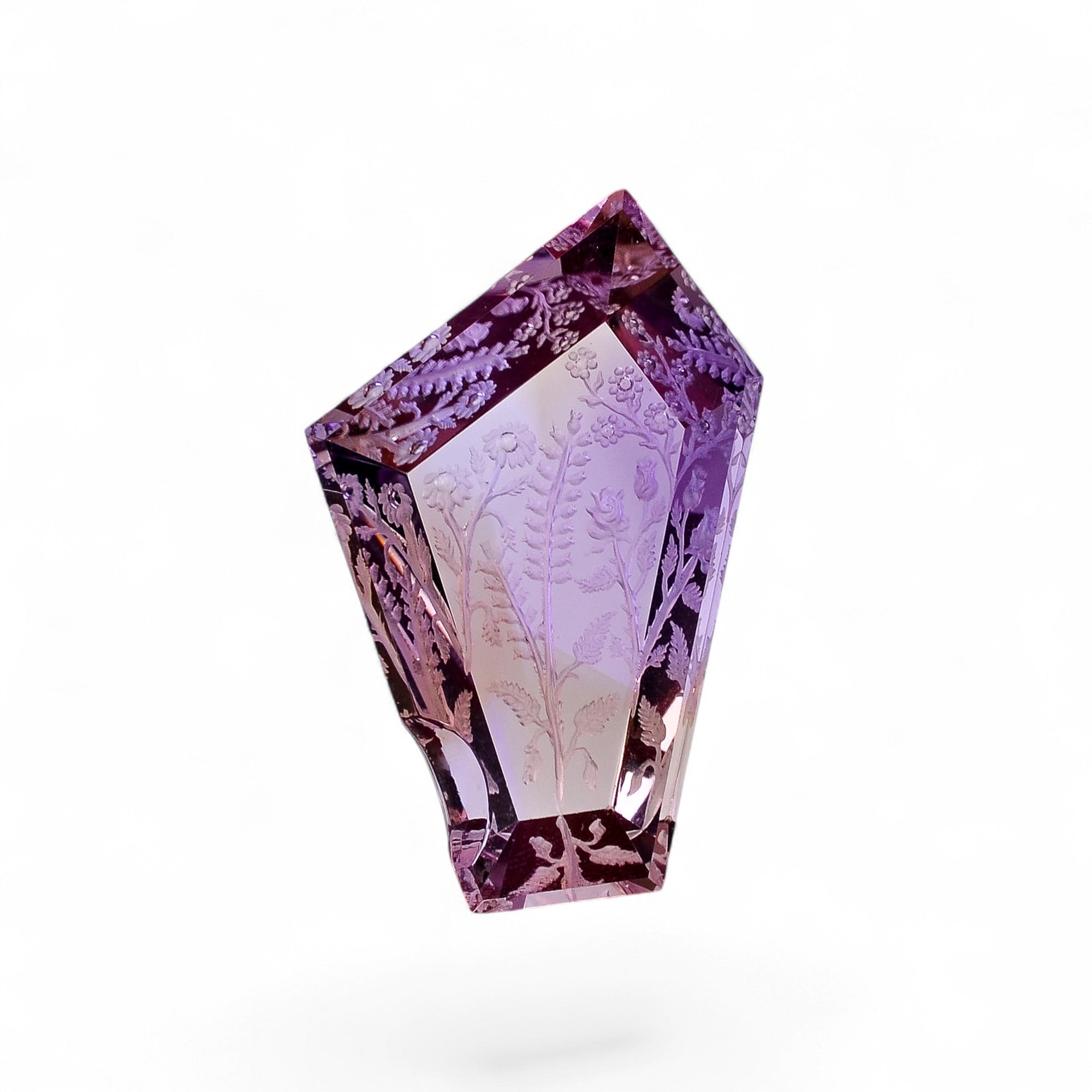 Natural Ametrine Fancy Shape Carved Loose Gemstone ForMaking Jewelry 36.5 Ct.32X19X9mm Y-10637