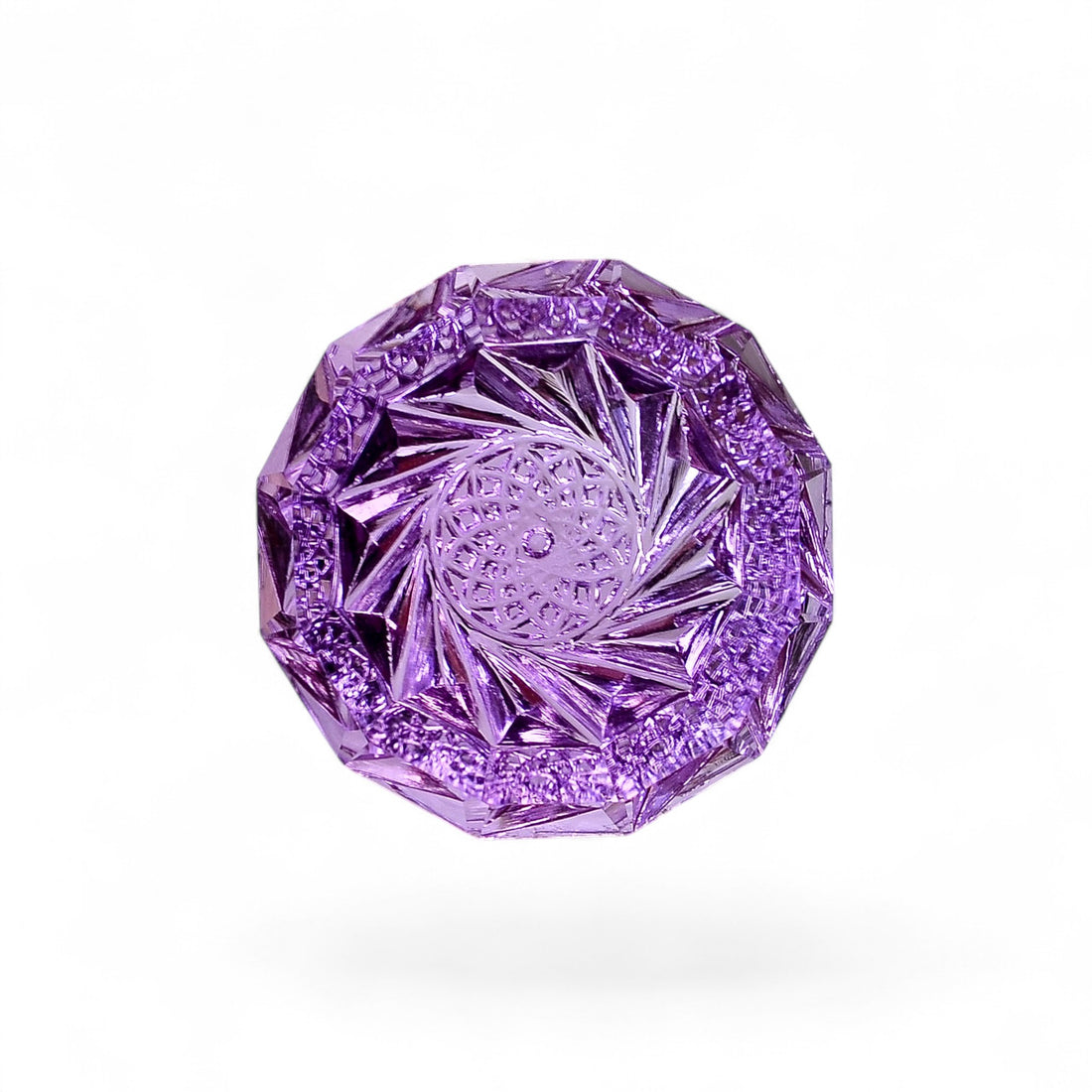 Natural Amethyst Octagon Shape Carved Loose Gemstone For Making Jewelry 19 Ct.18X18X8mm Y-10639