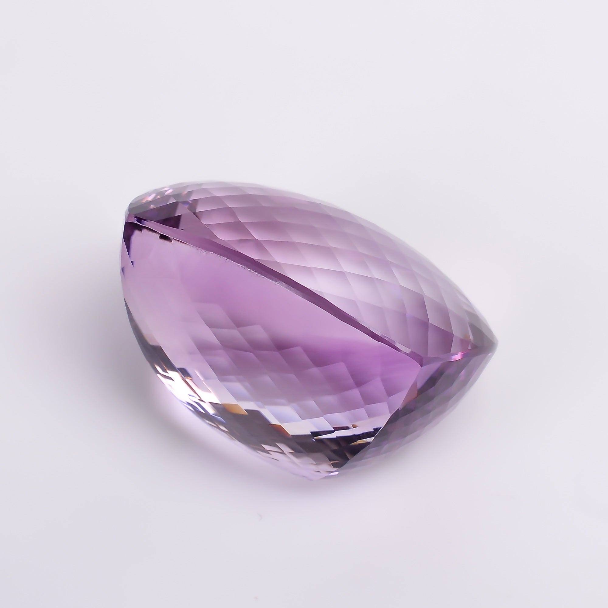 natural pink amethyst radiant shape faceted