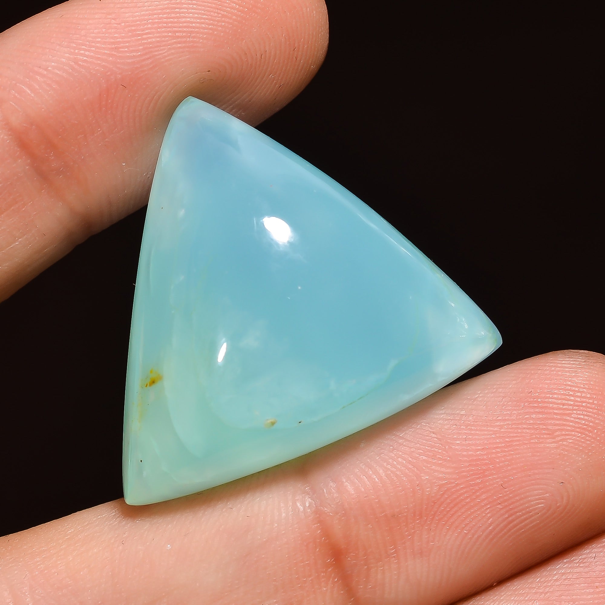 Natural Blue Opalite Trillion Shape Cabochon Loose Gemstone For Making Jewelry 41 Ct. 26X26X13 mm Y-2998