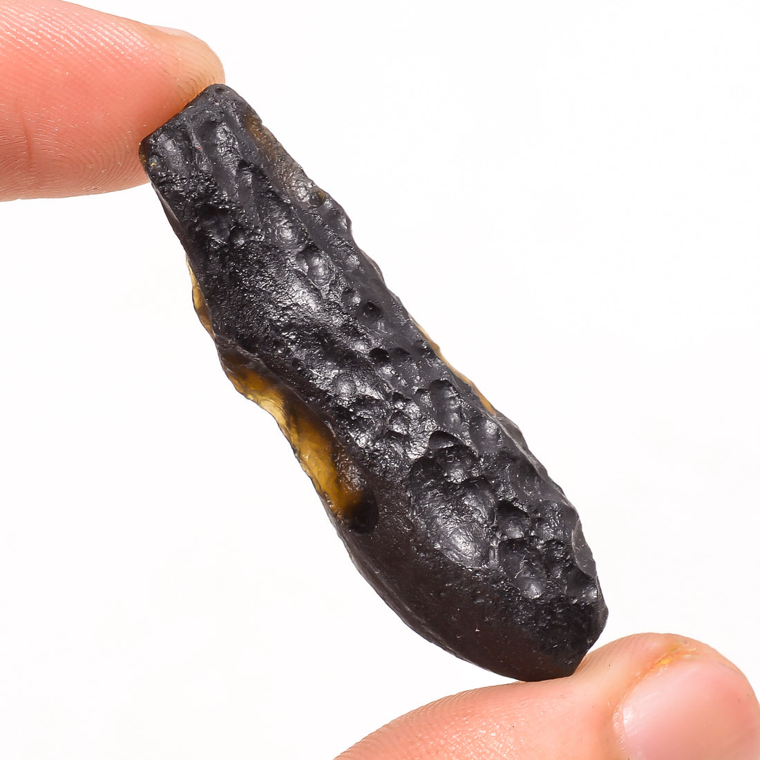 Tektite Fancy Shape Rough, Natural Loose Gemstone For Making Jewelry 40 Ct. 45X14X12 mm Y-3836