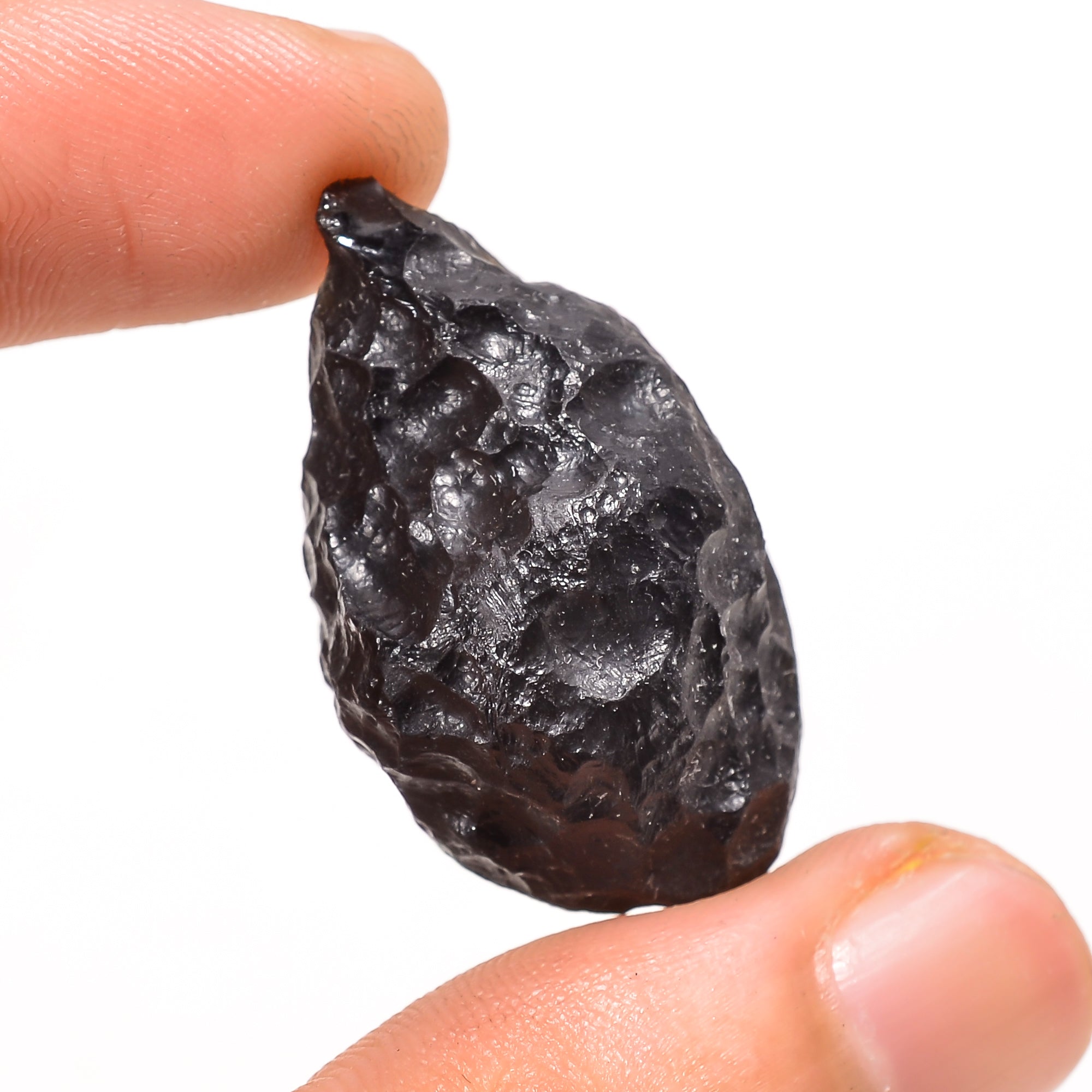 Tektite Fancy Shape Rough, Natural Loose Gemstone For Making Jewelry 48.5 Ct. 33X19X18 mm Y-3842