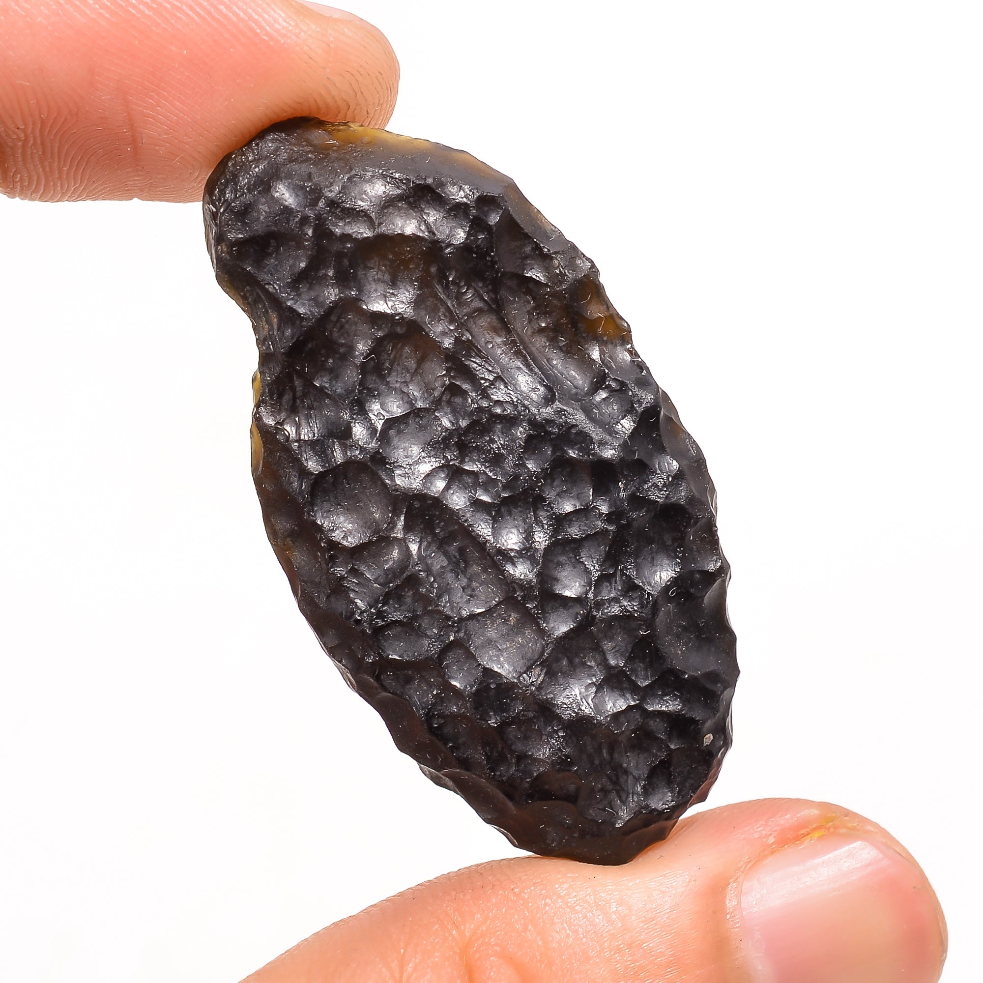 Tektite Fancy Shape Rough, Natural Loose Gemstone For Making Jewelry 49.5 Ct. 44X23X9 mm Y-3843