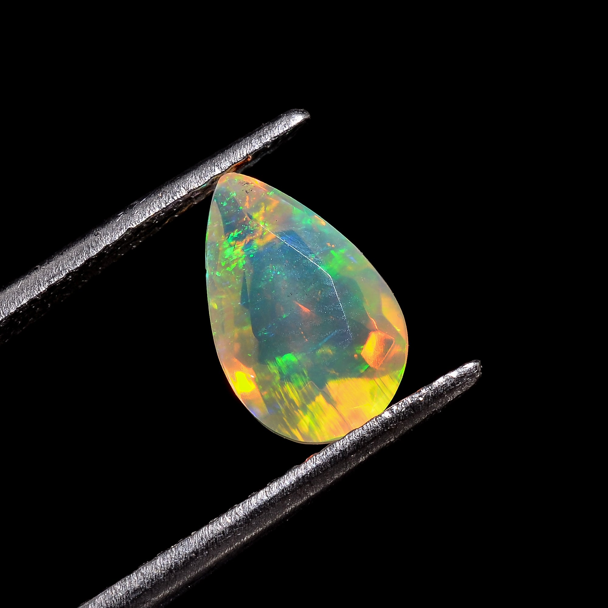 Ethiopian Opal Pear Shape Cut Stone natural loose gemstone  1.25 Ct. 10X7X5 mm Y-7185