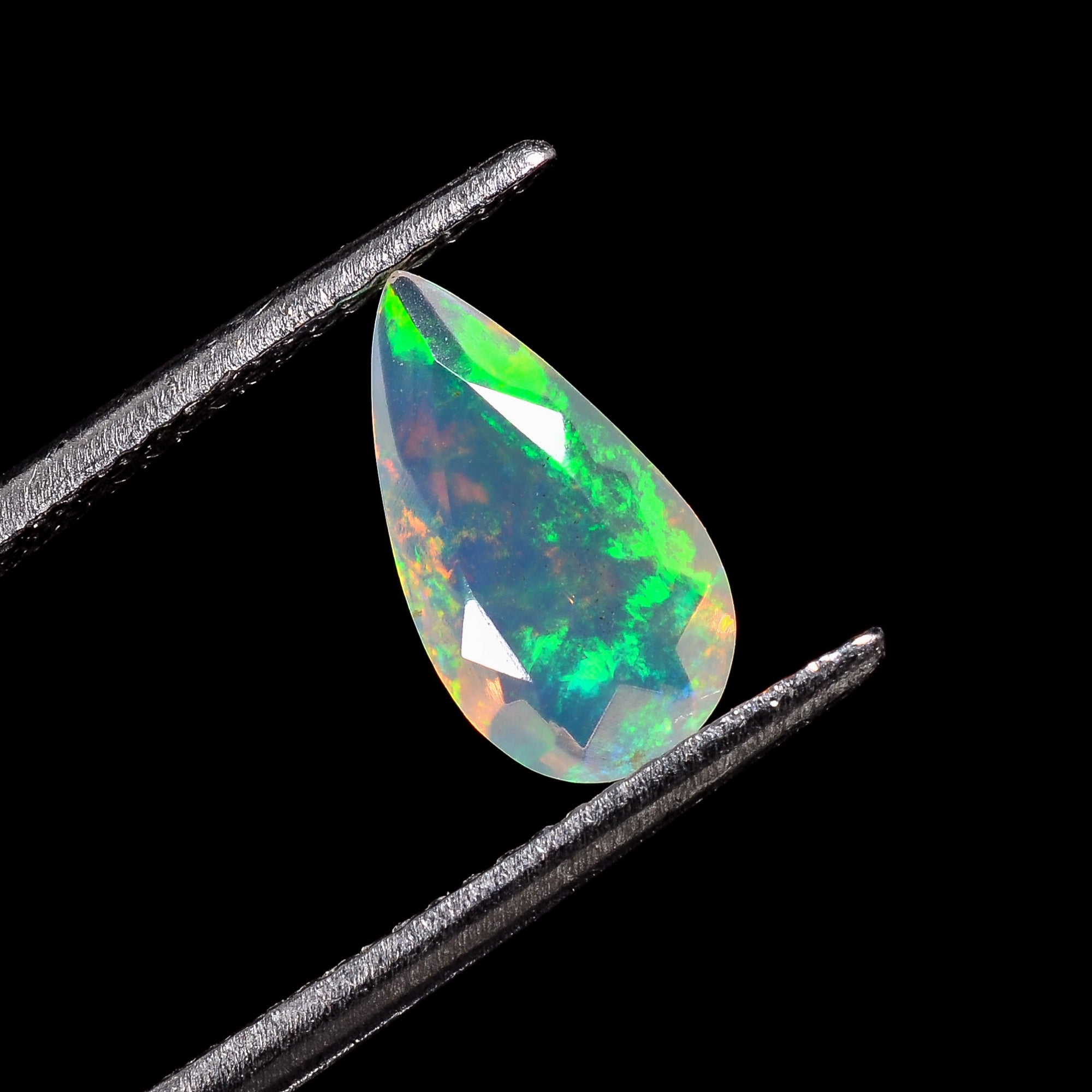 Ethiopian Opal Pear Shape Cut Stone natural loose gemstone  0.75 Ct. 11X6X3 mm Y-7187