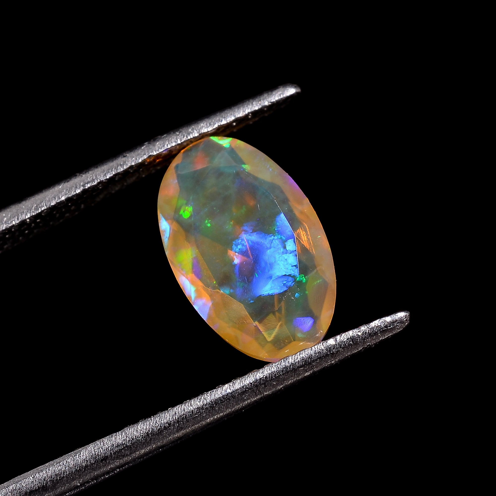 Natural Welo Fire Brown Ethiopian Opal Oval Shape Cut Stone natural loose gemstone  1.5 Ct. 11X7X4 mm Y-7188