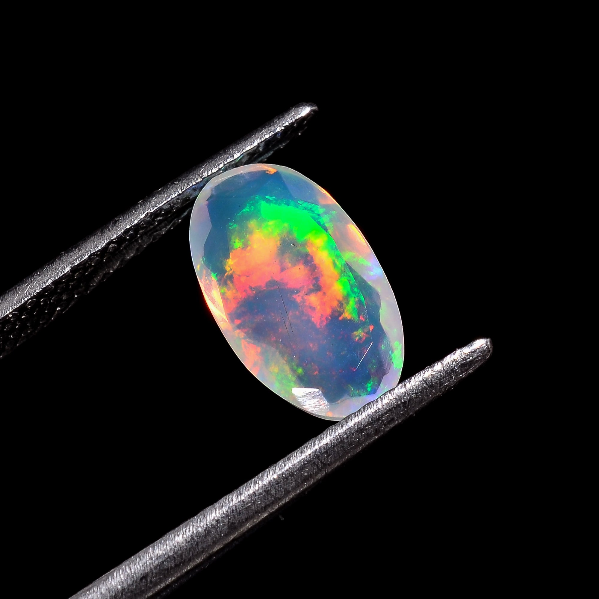 Ethiopian Opal Oval Shape Cut Stone natural loose gemstone  1.1 Ct. 11X6X4 mm Y-7190