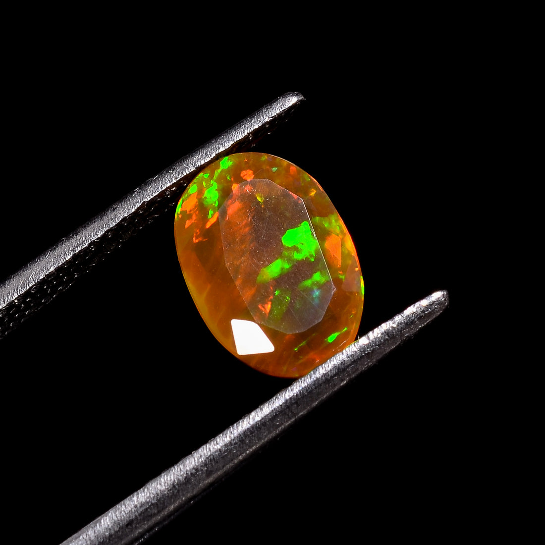 Natural Welo Fire Brown Ethiopian Opal Oval Shape Cut Stone natural loose gemstone  1.15 Ct. 10X7X4 mm Y-7193