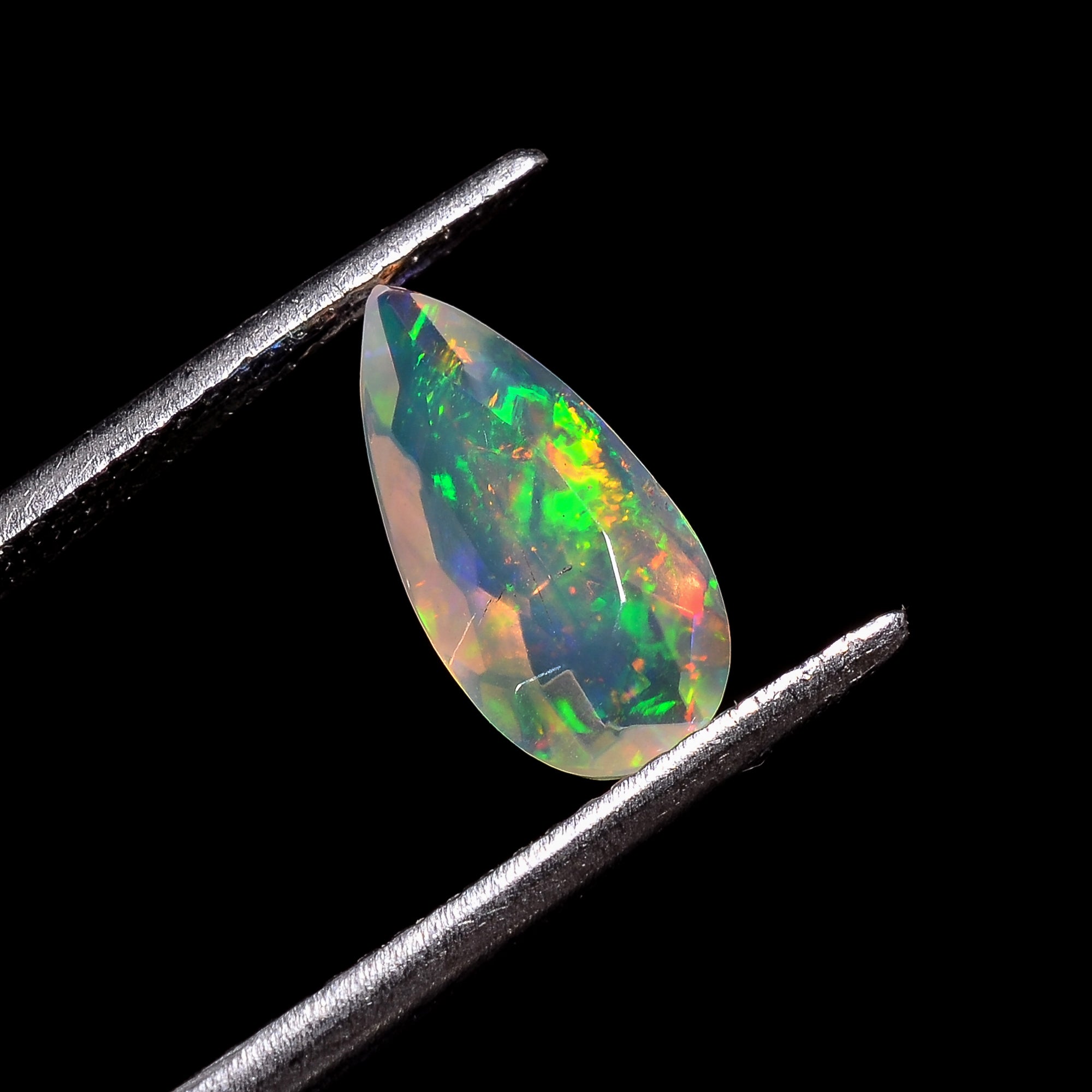 Ethiopian Opal Pear Shape Cut Stone natural loose gemstone  1 Ct. 12X6X4 mm Y-7195