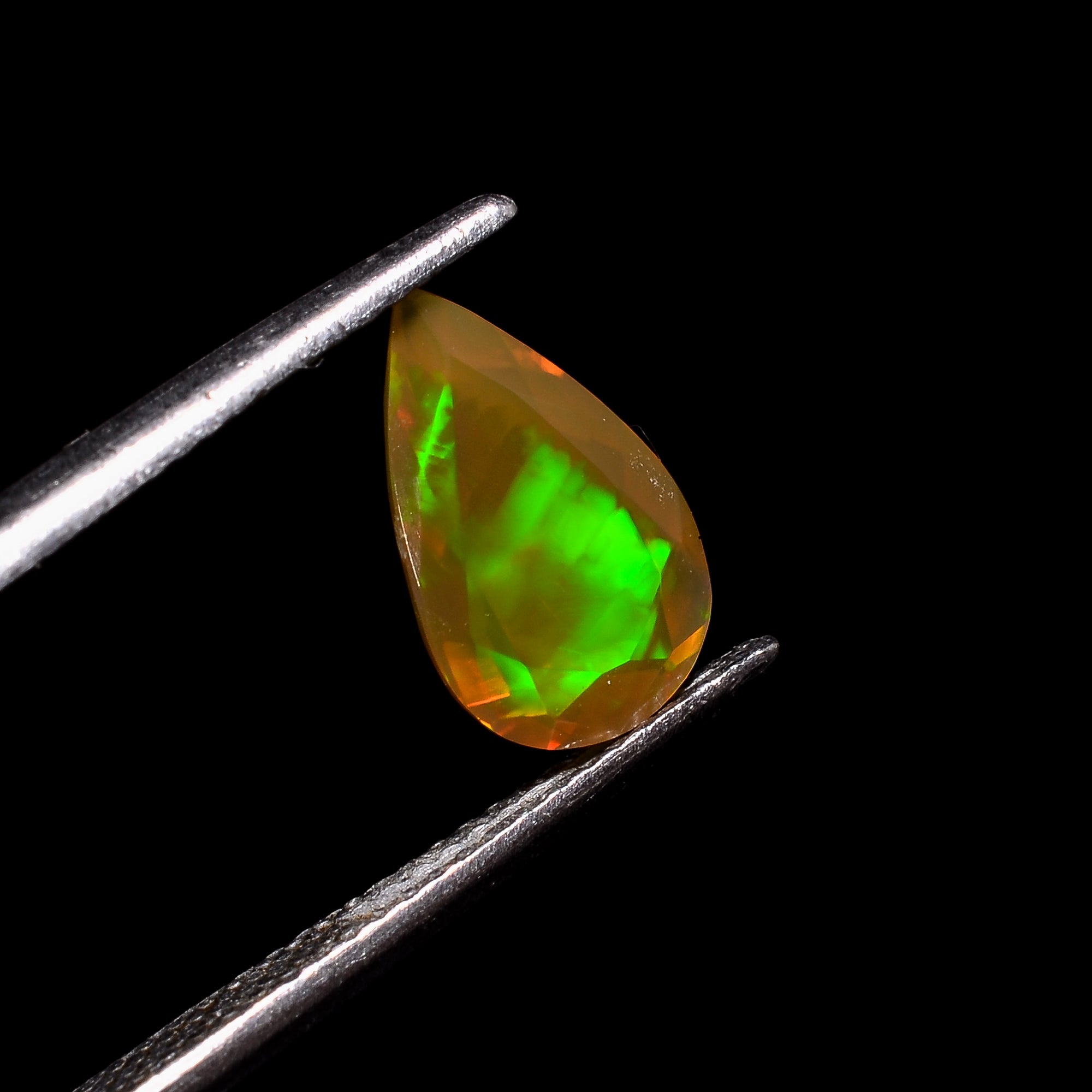 Ethiopian Opal Pear Shape Cut Stone natural loose gemstone  1.25 Ct. 11X7X4 mm Y-7208