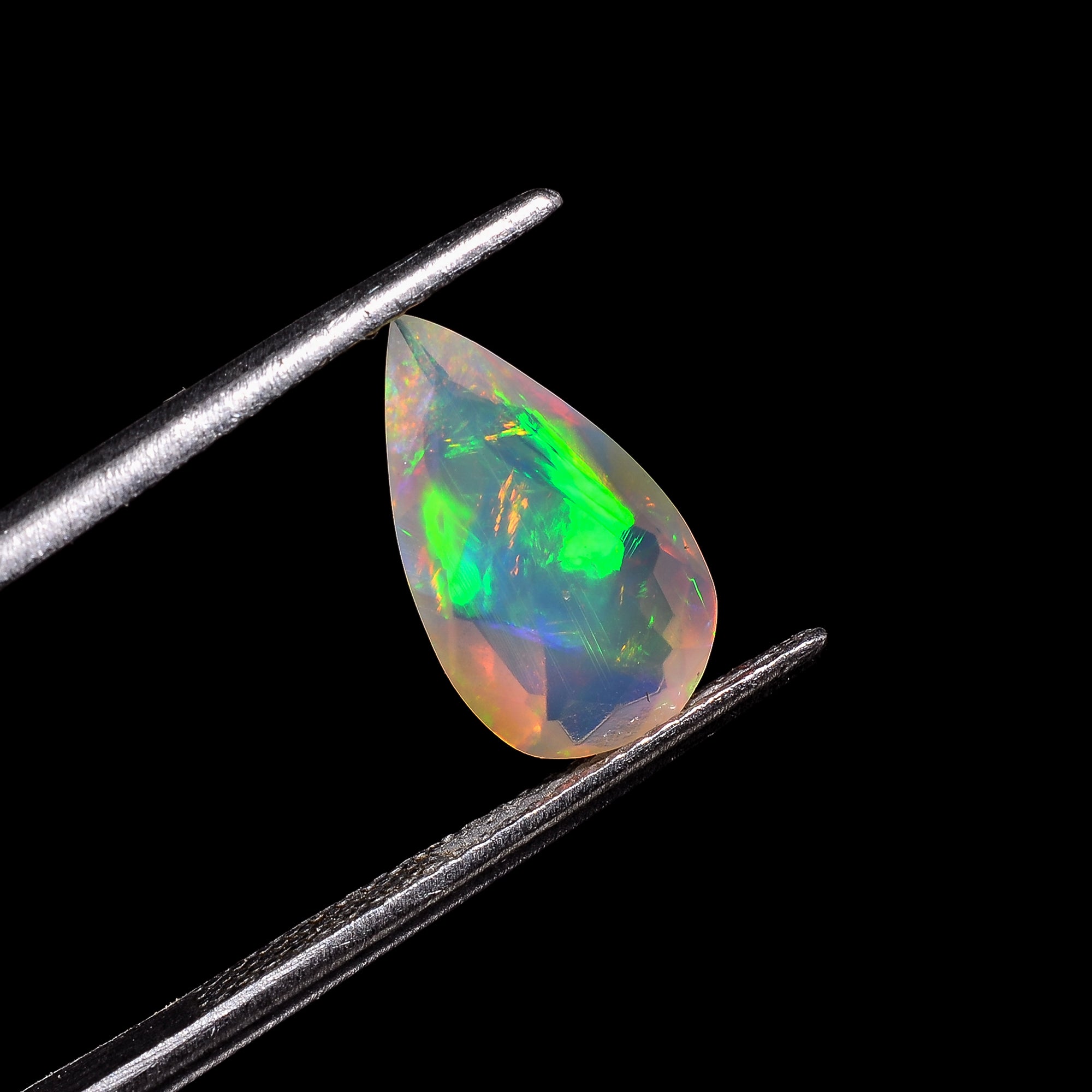 Ethiopian Opal Pear Shape Cut Stone natural loose gemstone  1.25 Ct. 13X8X4 mm Y-7210