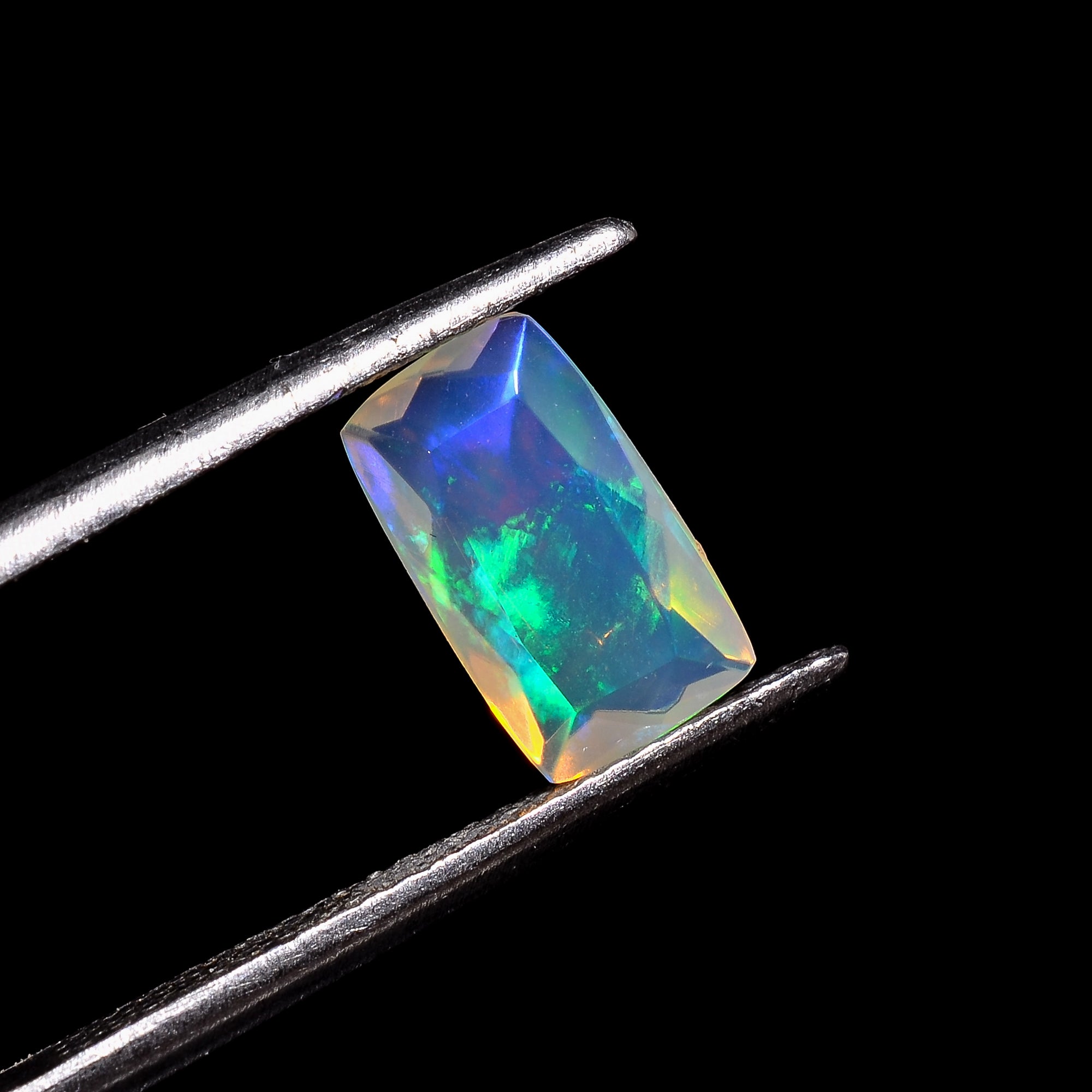 Ethiopian Opal Radiant Shape Cut Stone natural loose gemstone  0.95 Ct. 10X6X3 mm Y-7216