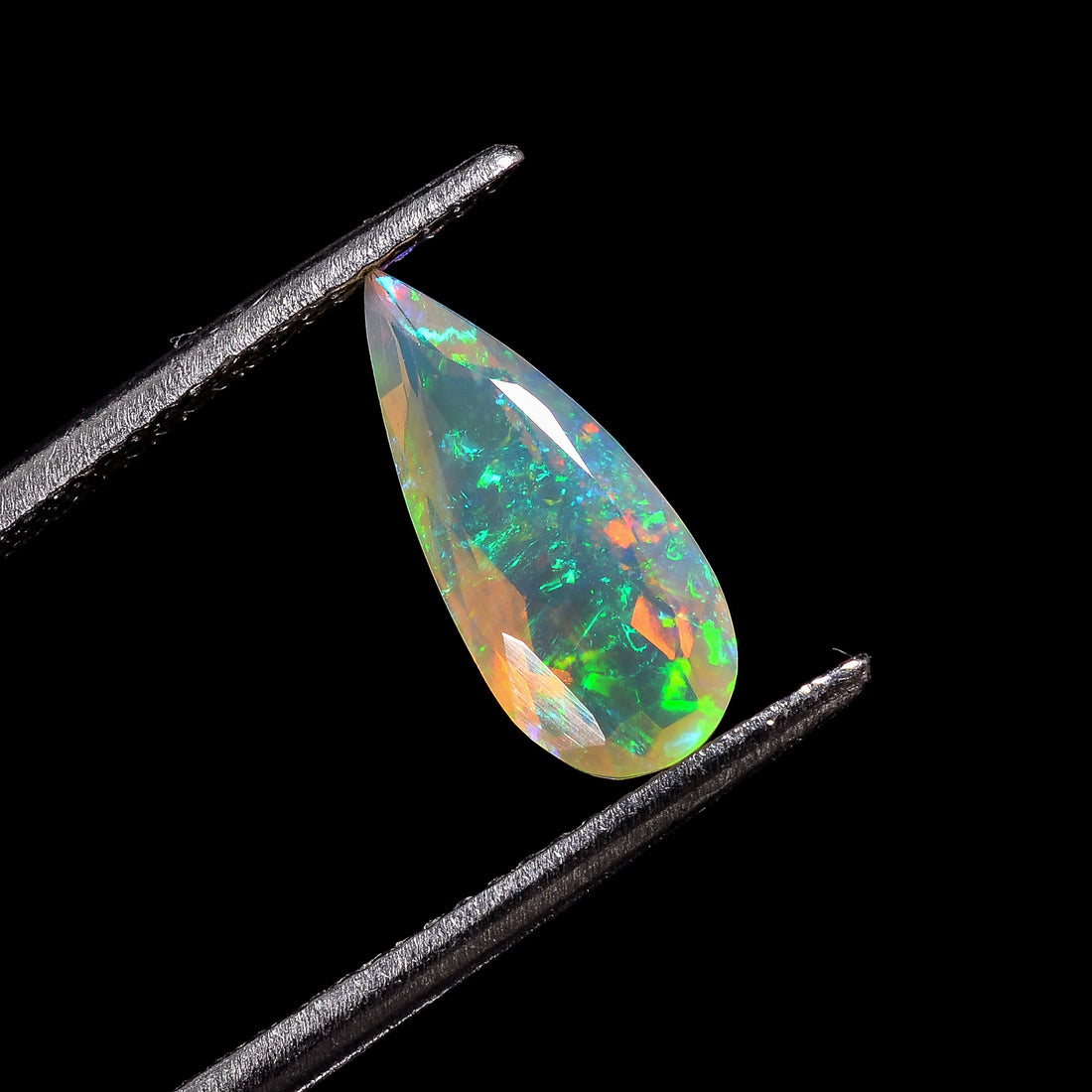 Ethiopian Opal Pear Shape Cut Stone natural loose gemstone  0.75 Ct. 12X5X4 mm Y-7223