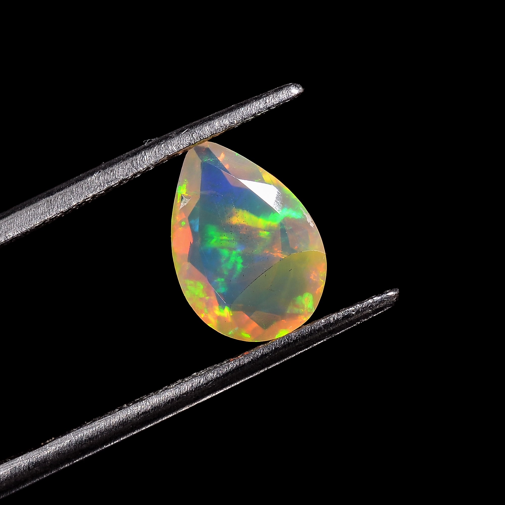 Ethiopian Opal Pear Shape Cut Stone natural loose gemstone  1.25 Ct. 11X7X4 mm Y-7227