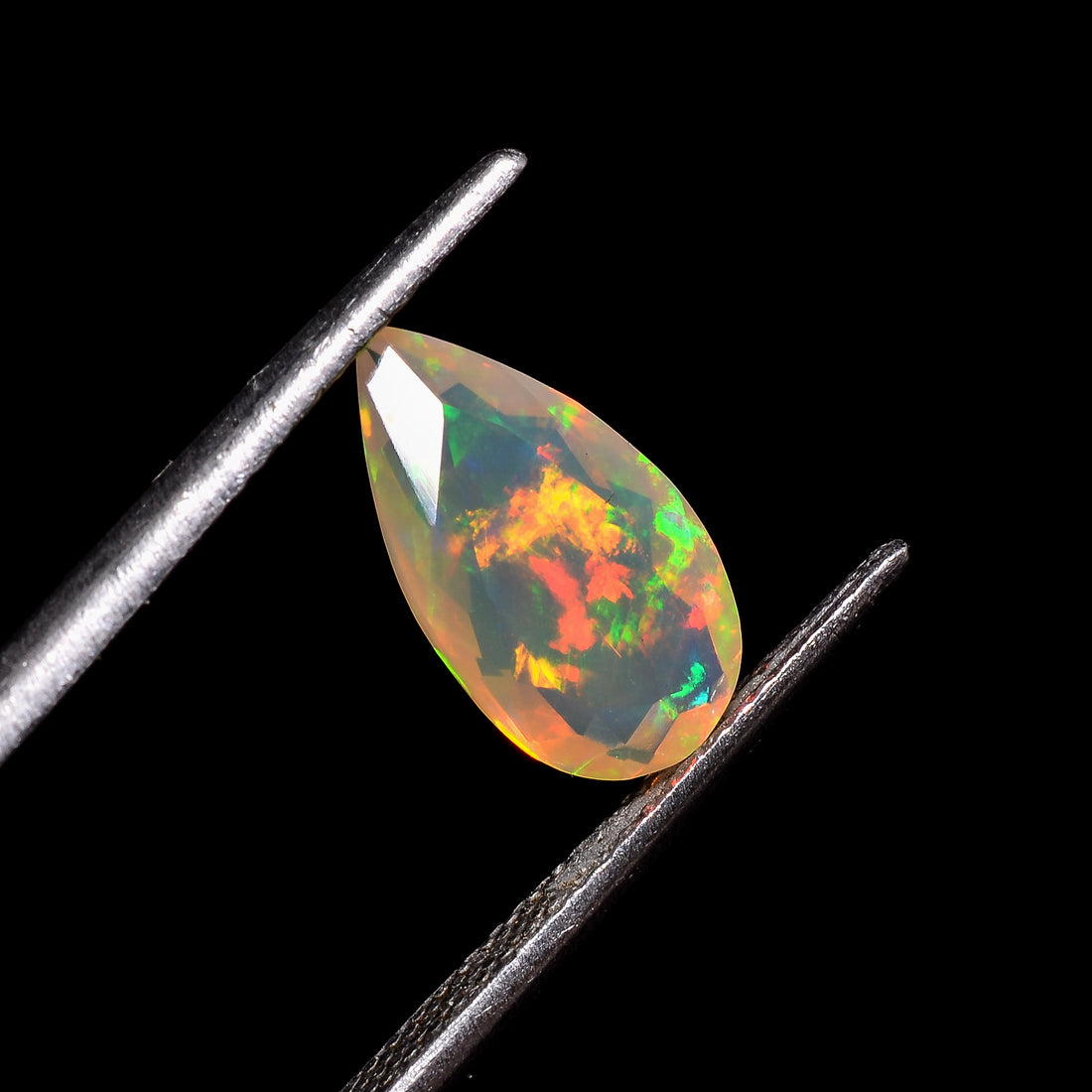 Ethiopian Opal Pear Shape Cut Stone natural loose gemstone  1.6 Ct. 13X7X4 mm Y-7228