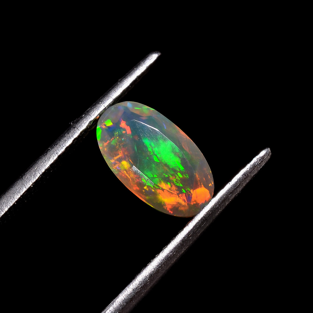 Natural Welo Fire Brown Ethiopian Opal Oval Shape Cut Stone natural loose gemstone  1.1 Ct. 10X6X4 mm Y-7240