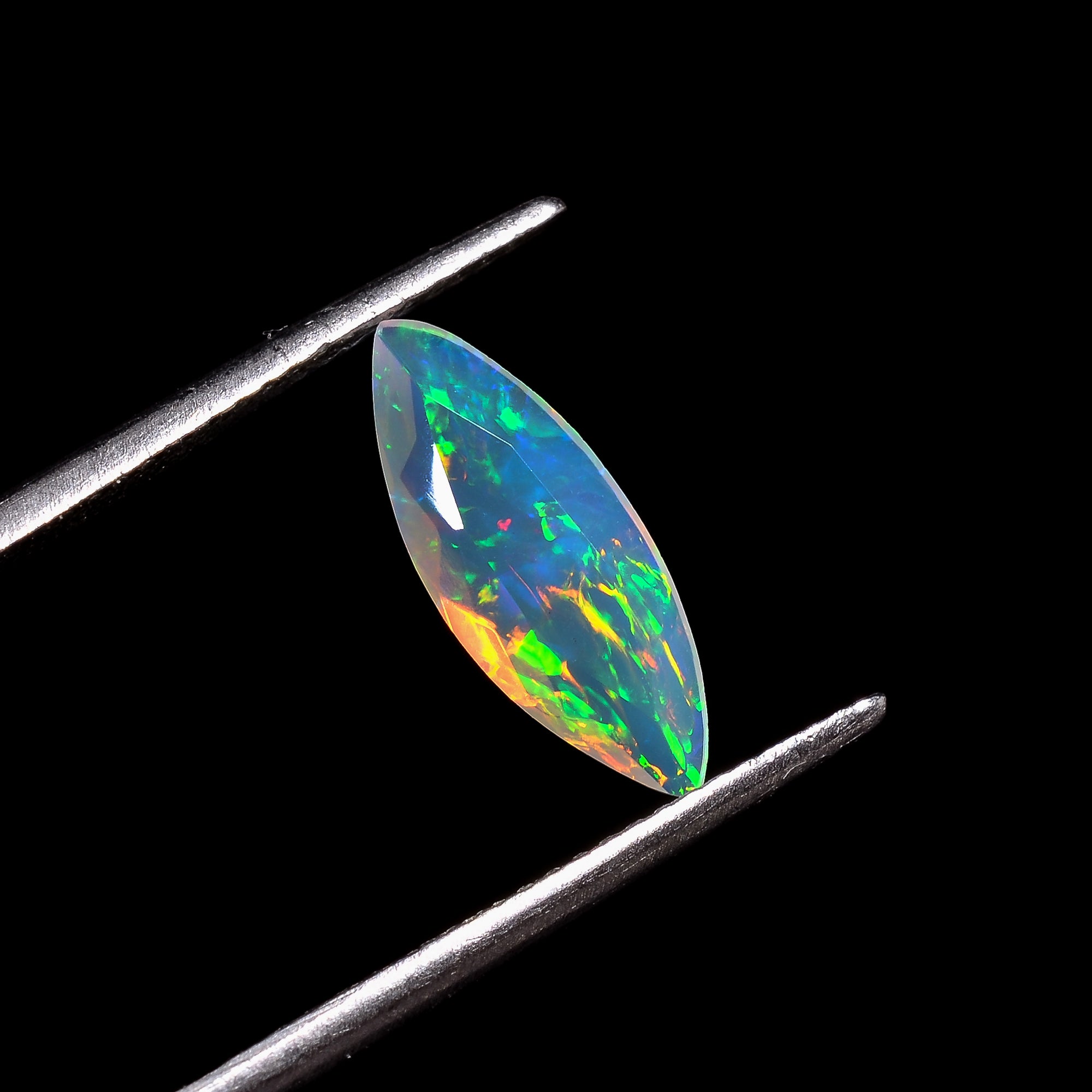 Ethiopian Opal Marqiuse Shape Cut Stone natural loose gemstone 0.85 Ct. 14X5X3 mm Y-7243