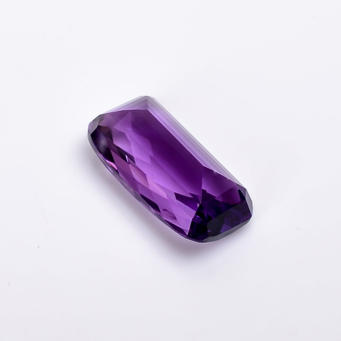 natural amethyst radiant shape faceted loose gemstone