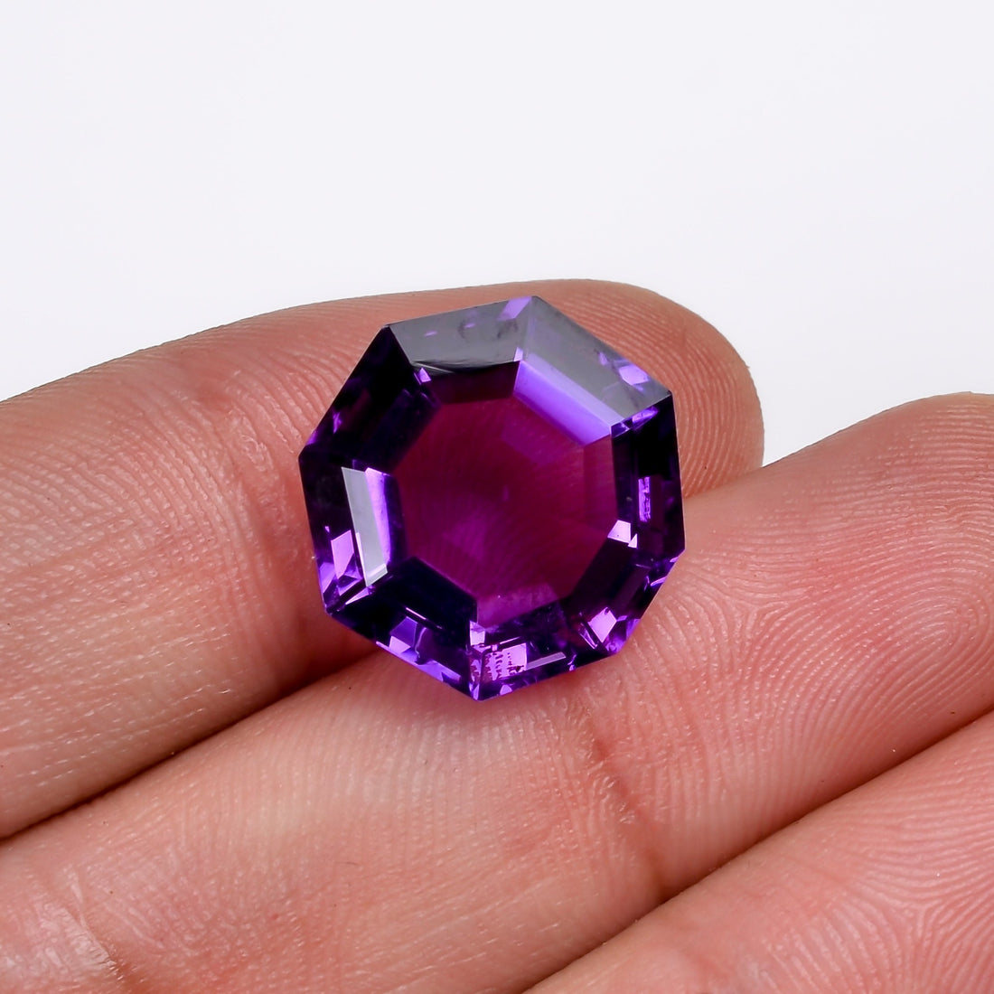 Octagonal Stone Natural Amethyst Octagon Shape Cut Stone Loose Gemstone 11 Ct. – Gemspeak