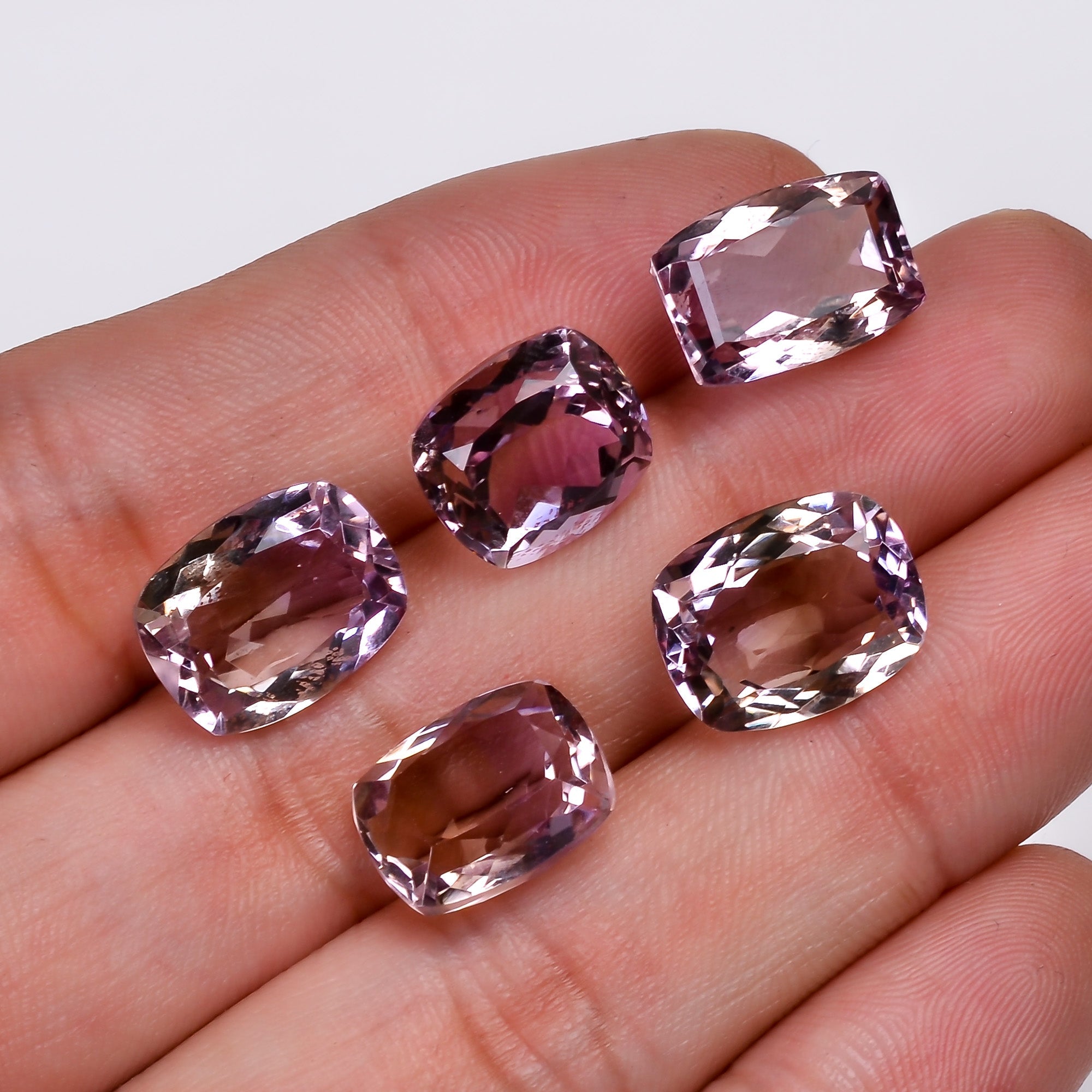 natural ametrine radiant shape cut stone loose gemstone