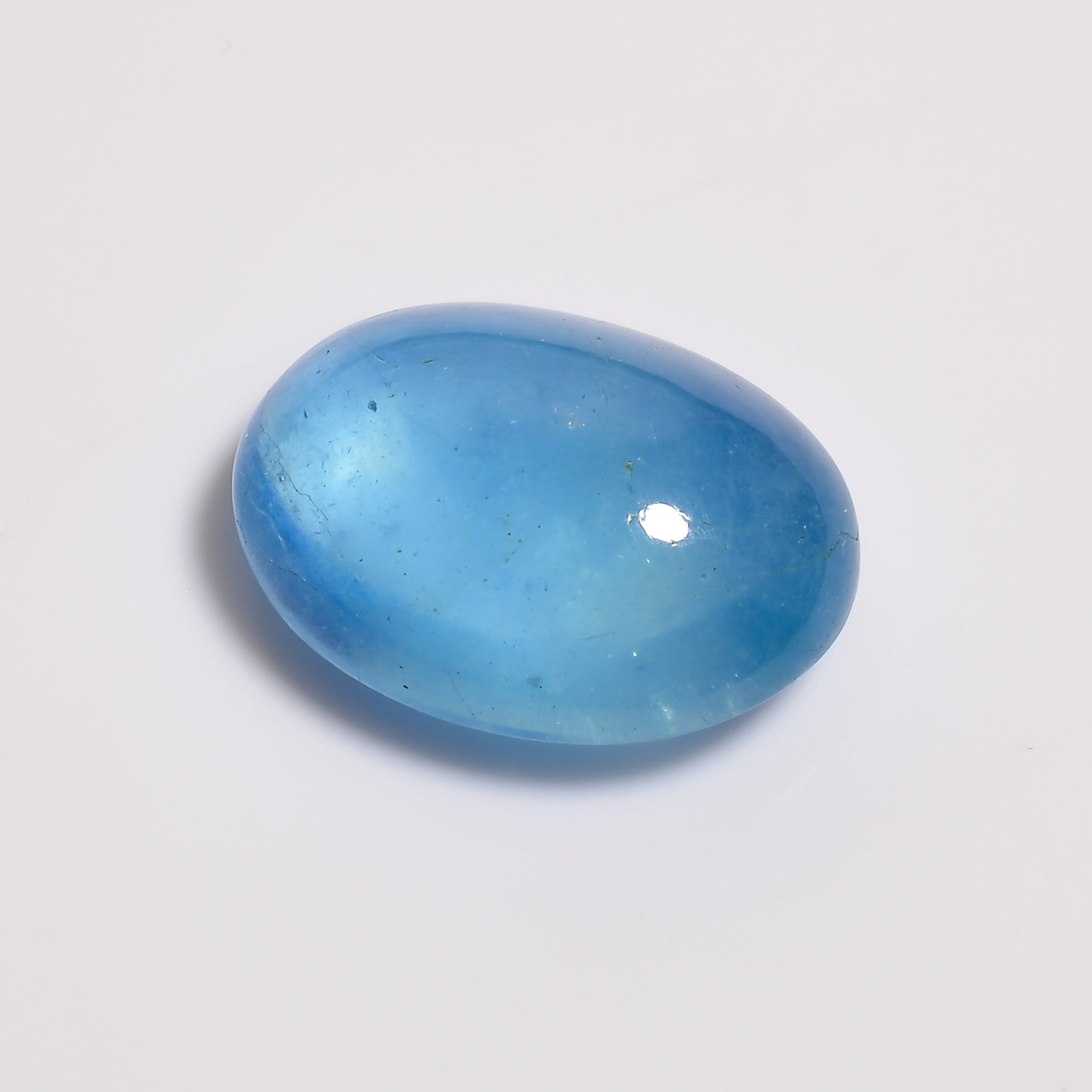 natural aquamarine oval shape cabochon loose gemstone