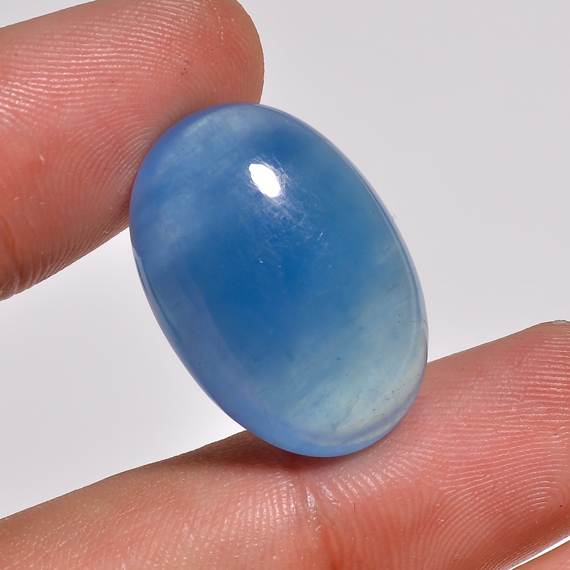 natural aquamarine oval shape cabochon loose gemstone